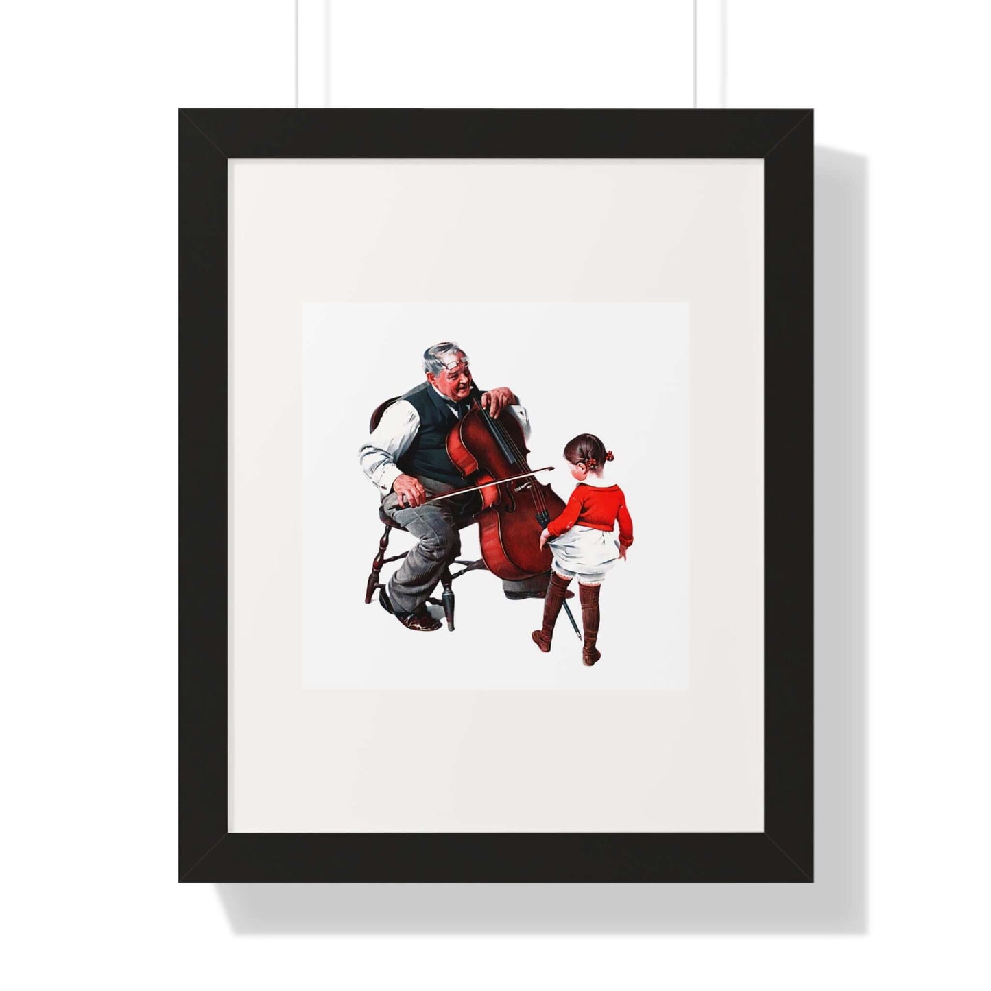 Grandpa's Little Ballerina: Norman Rockwell: Wall Art