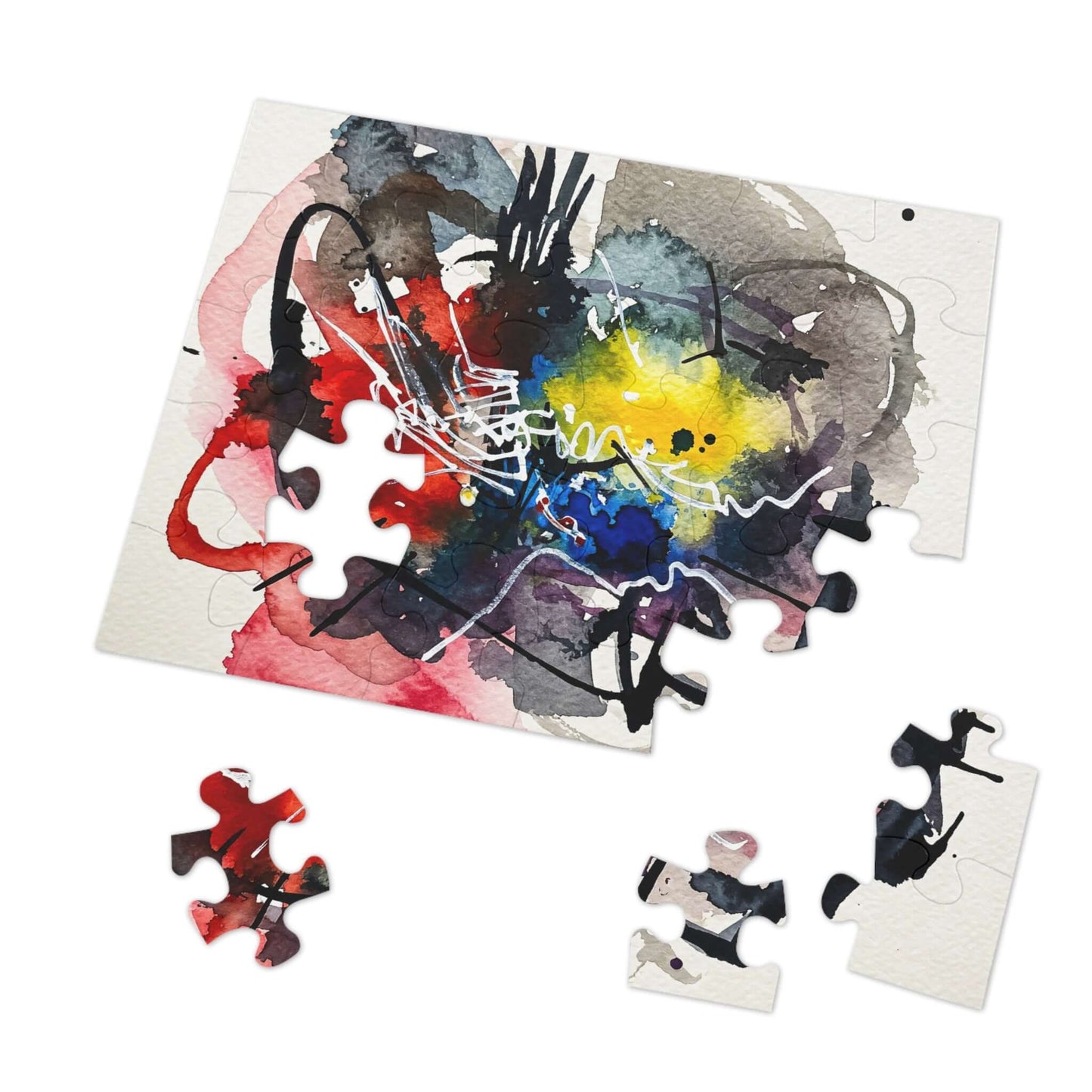 Heart Flicker - AbEx - Jigsaw Puzzle