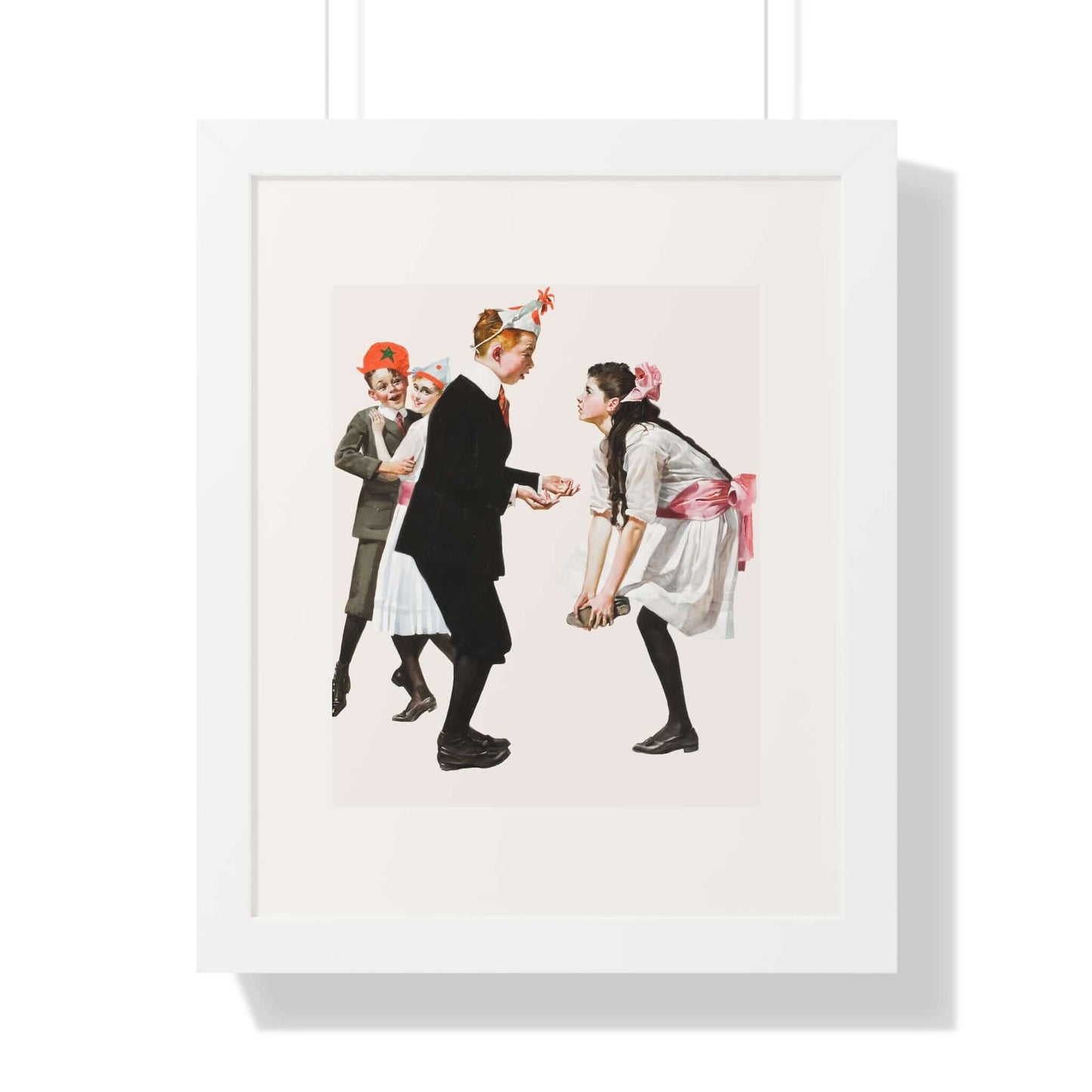 Children Dancing at a Party: Norman Rockwell: Wall Art