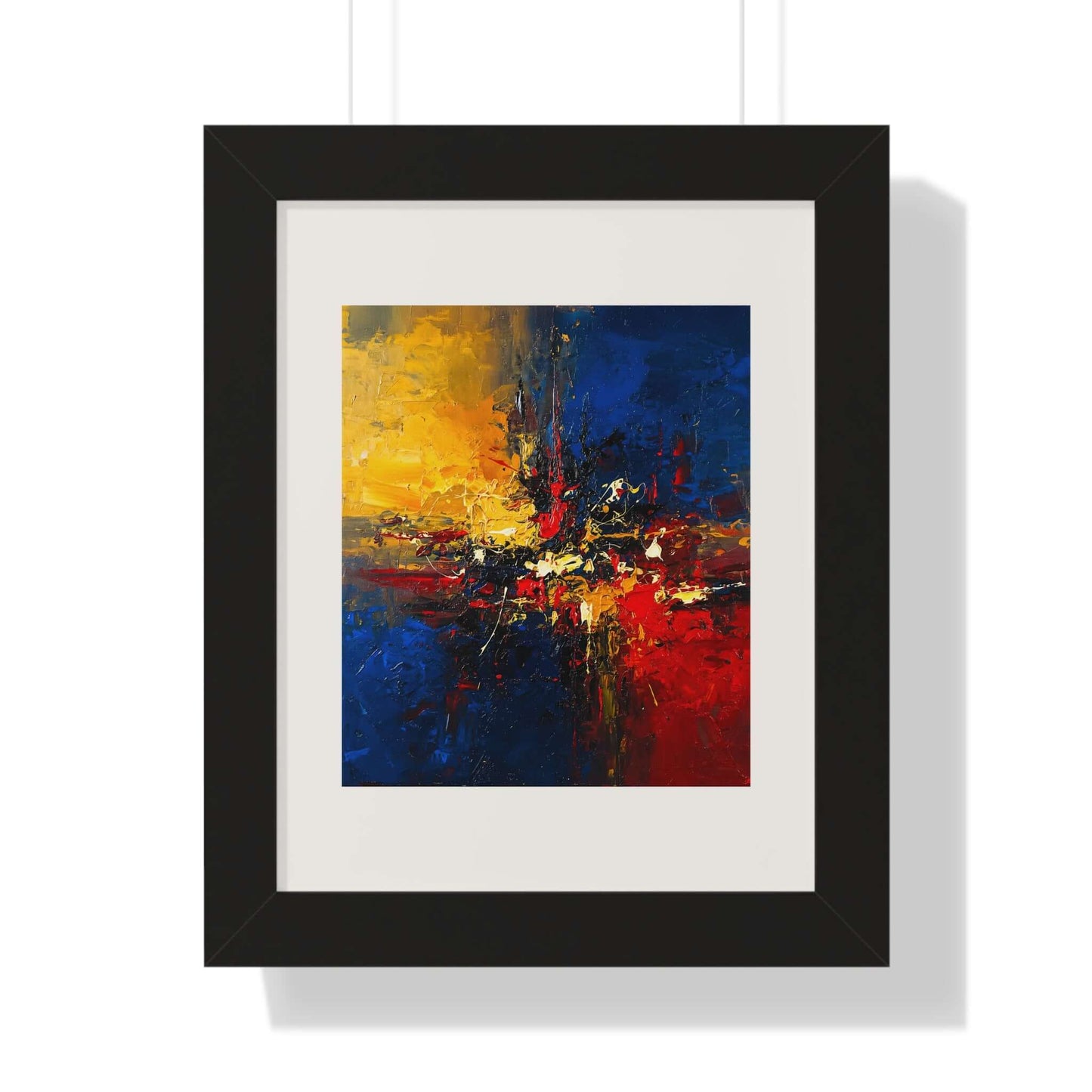Star Divide -AbEx - Framed Wall Art