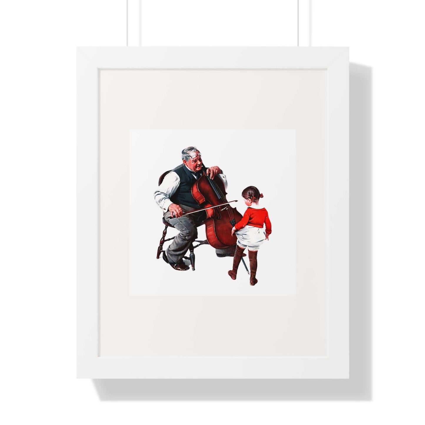 Grandpa's Little Ballerina: Norman Rockwell: Wall Art