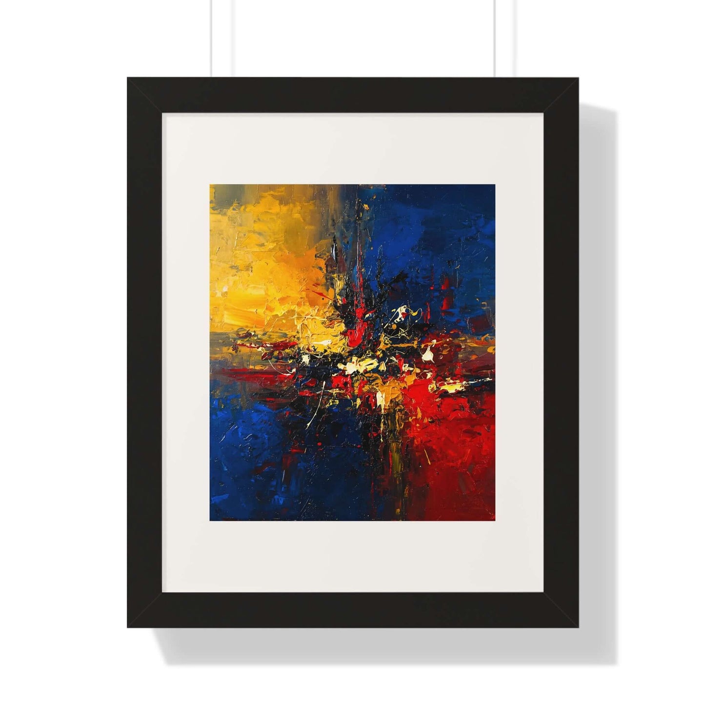Star Divide -AbEx - Framed Wall Art
