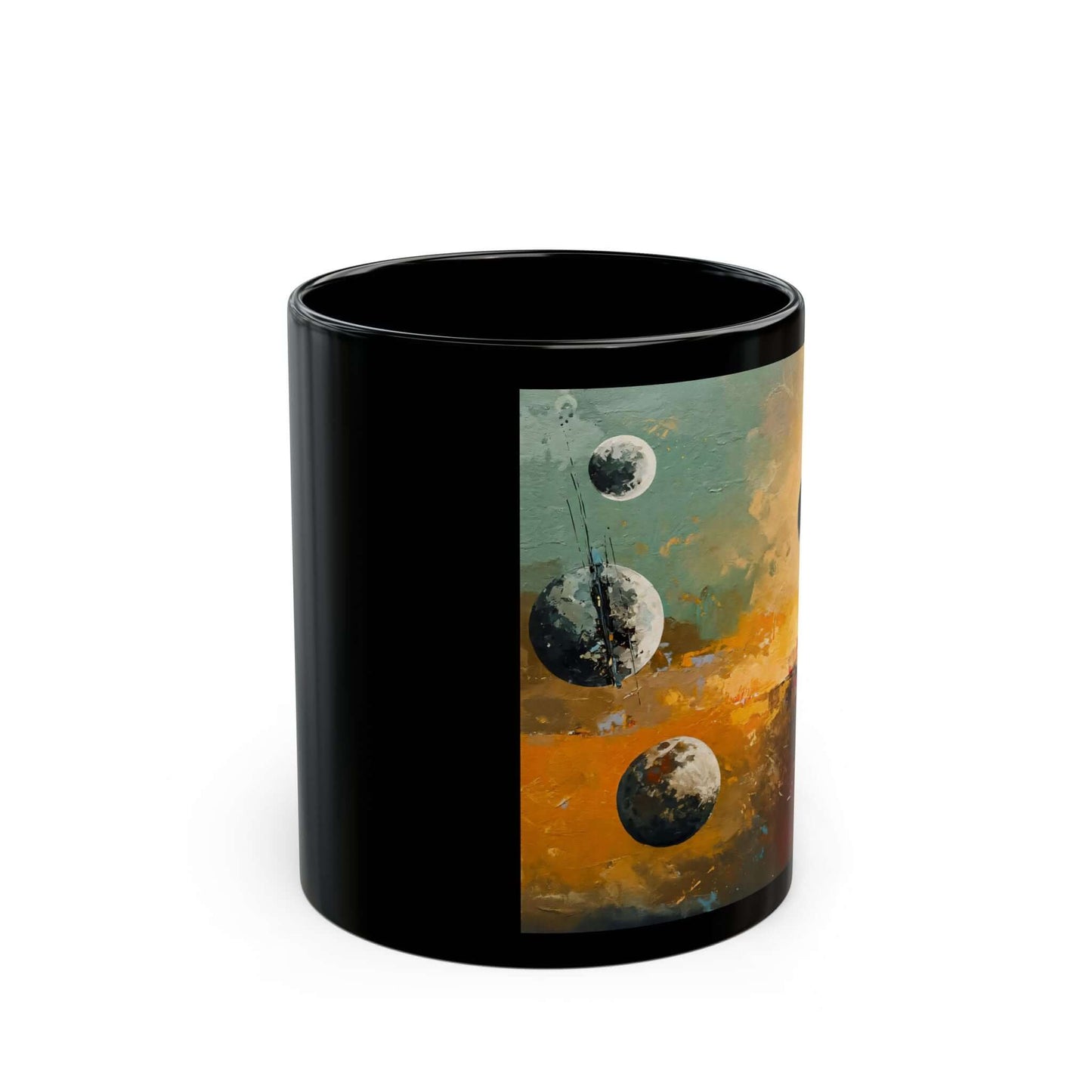Mug – Lunar Gossip - Abstract Expressionism