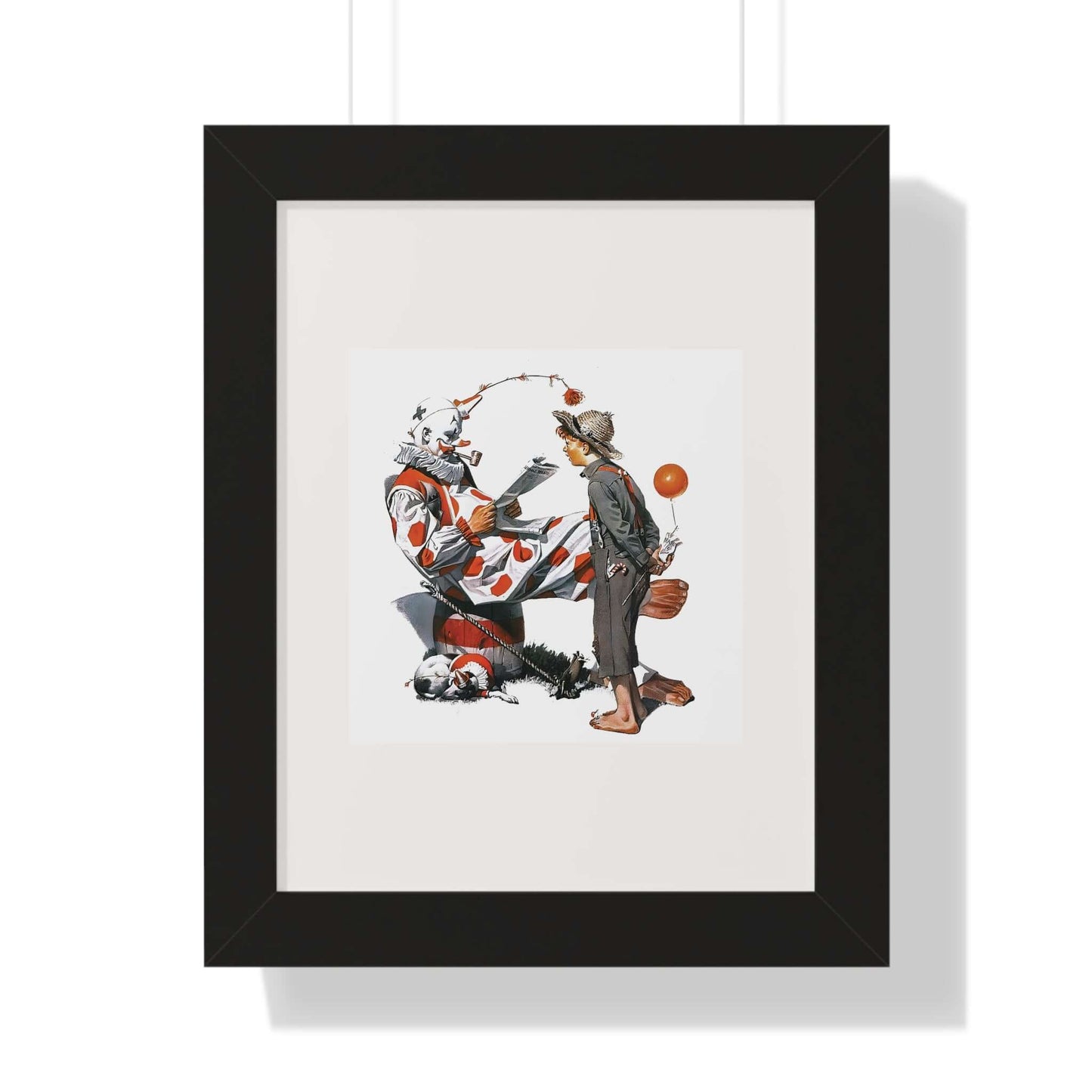 Meeting the Clown: Norman Rockwell: Wall Art