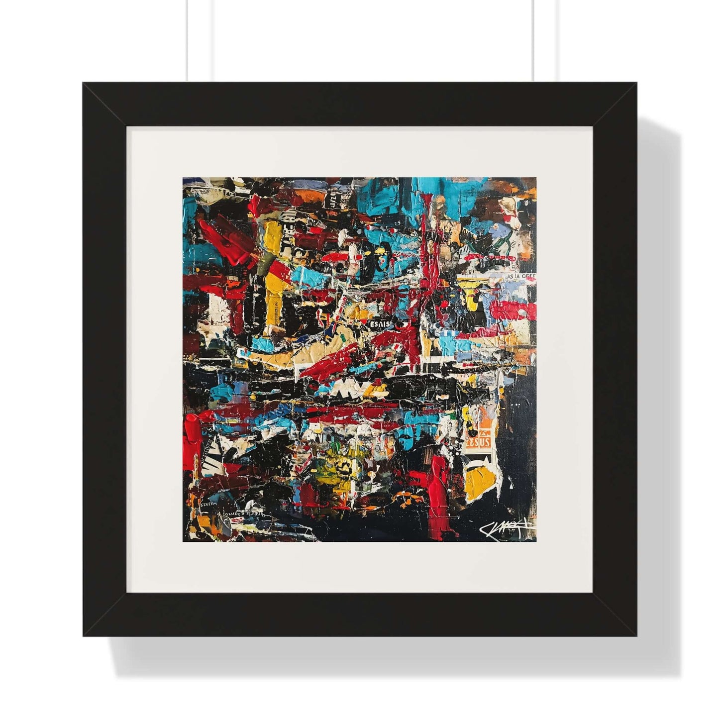 City Wall - AbEx - Framed Wall Art