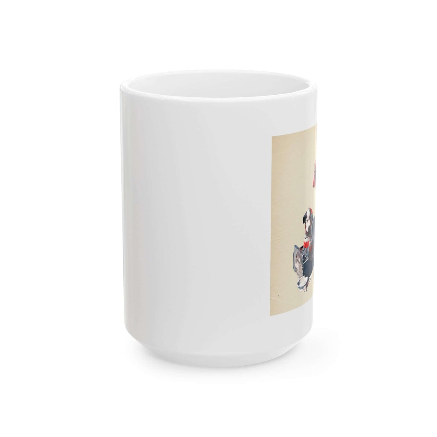 Mug - Sick Puppy by Norman Rockwell