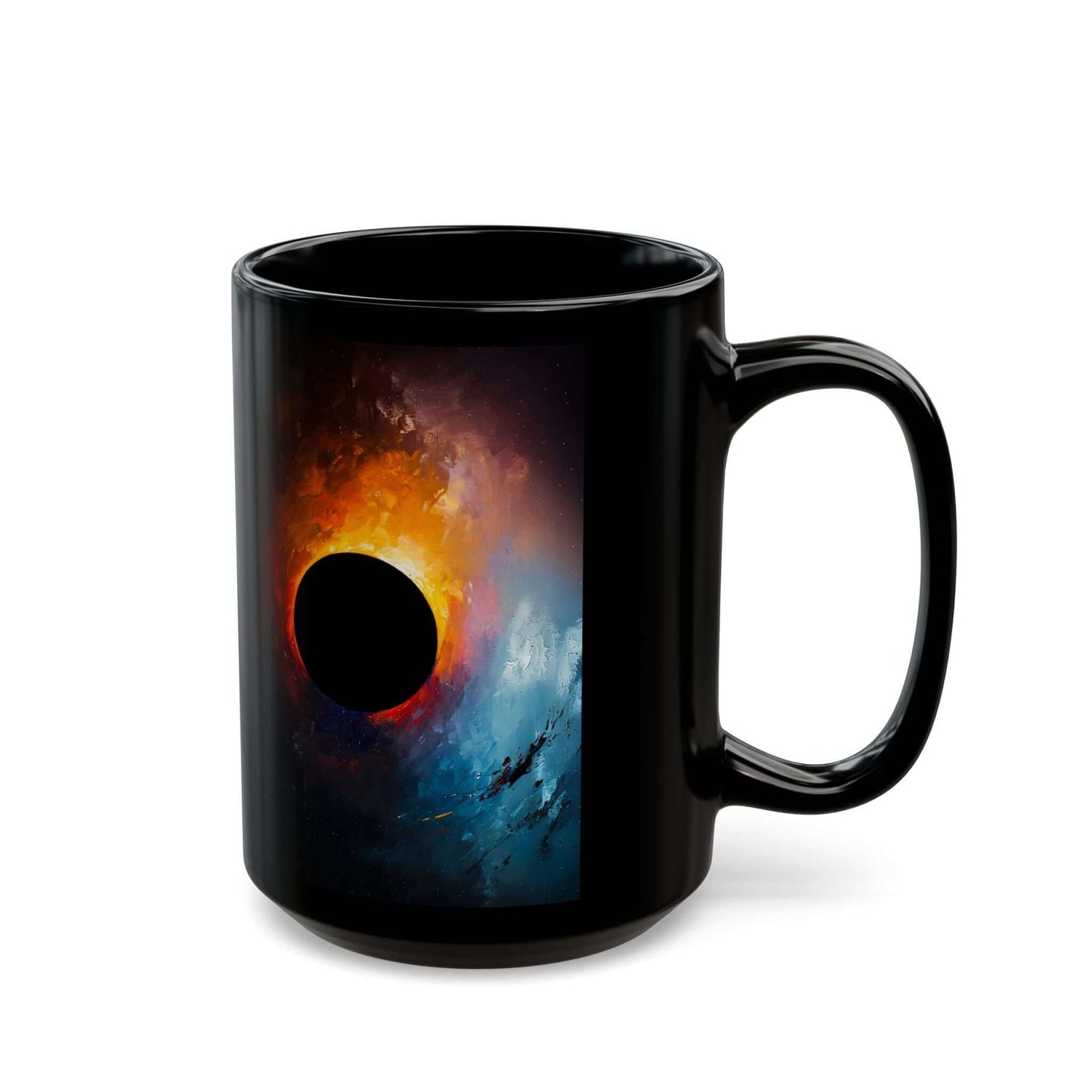 Mug – Black Ember - Abstract Expressionism