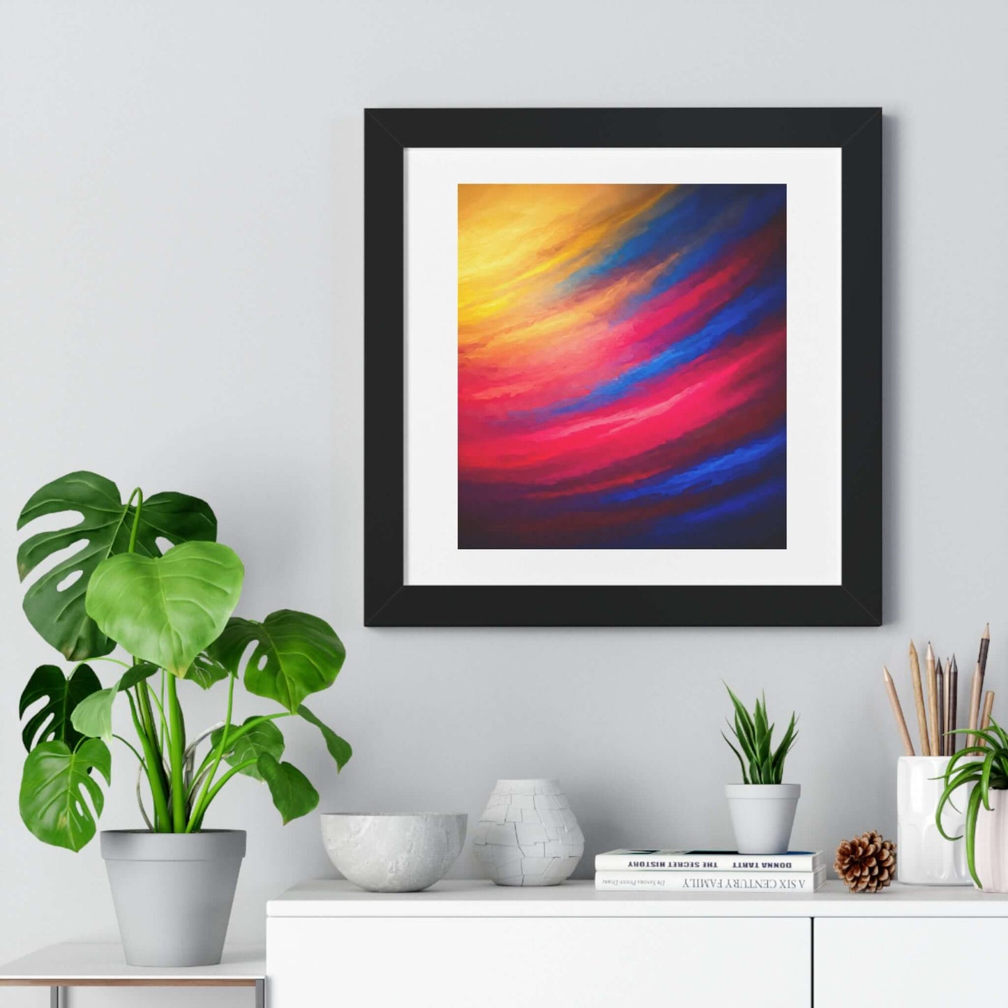 Serenade - AbEx - Framed Wall Art