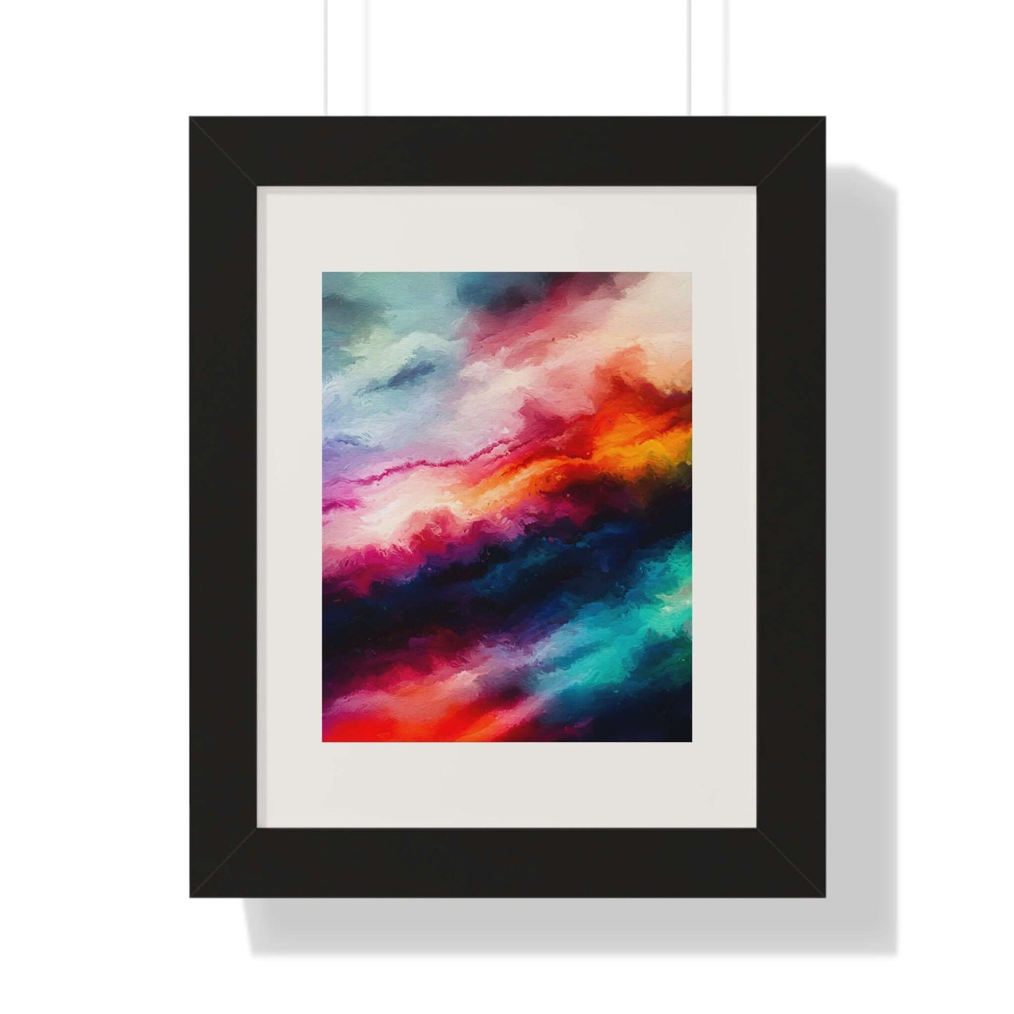 Clouds Choir - AbEx - Framed Wall Art