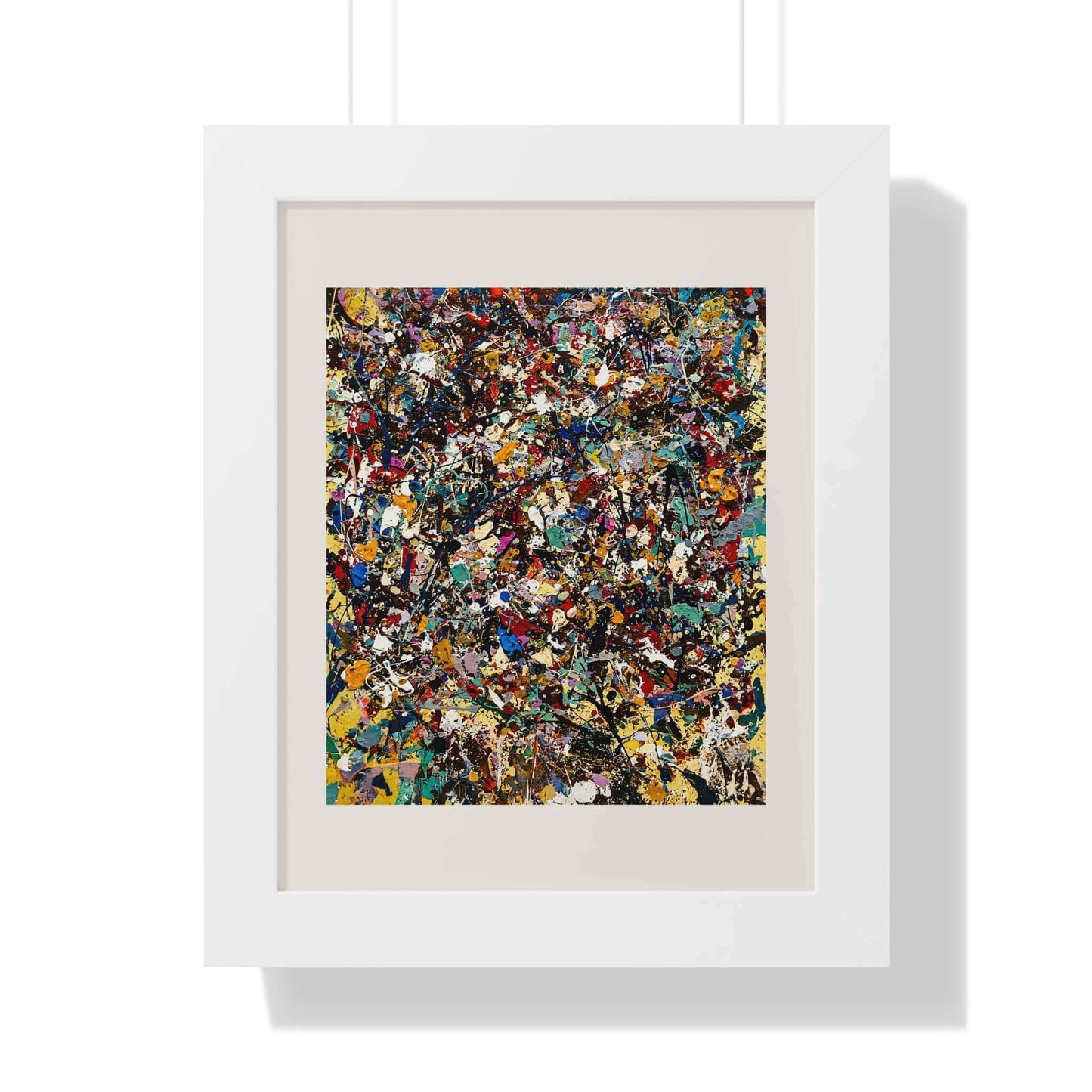 Frenzy - AbEx - Framed Wall Art
