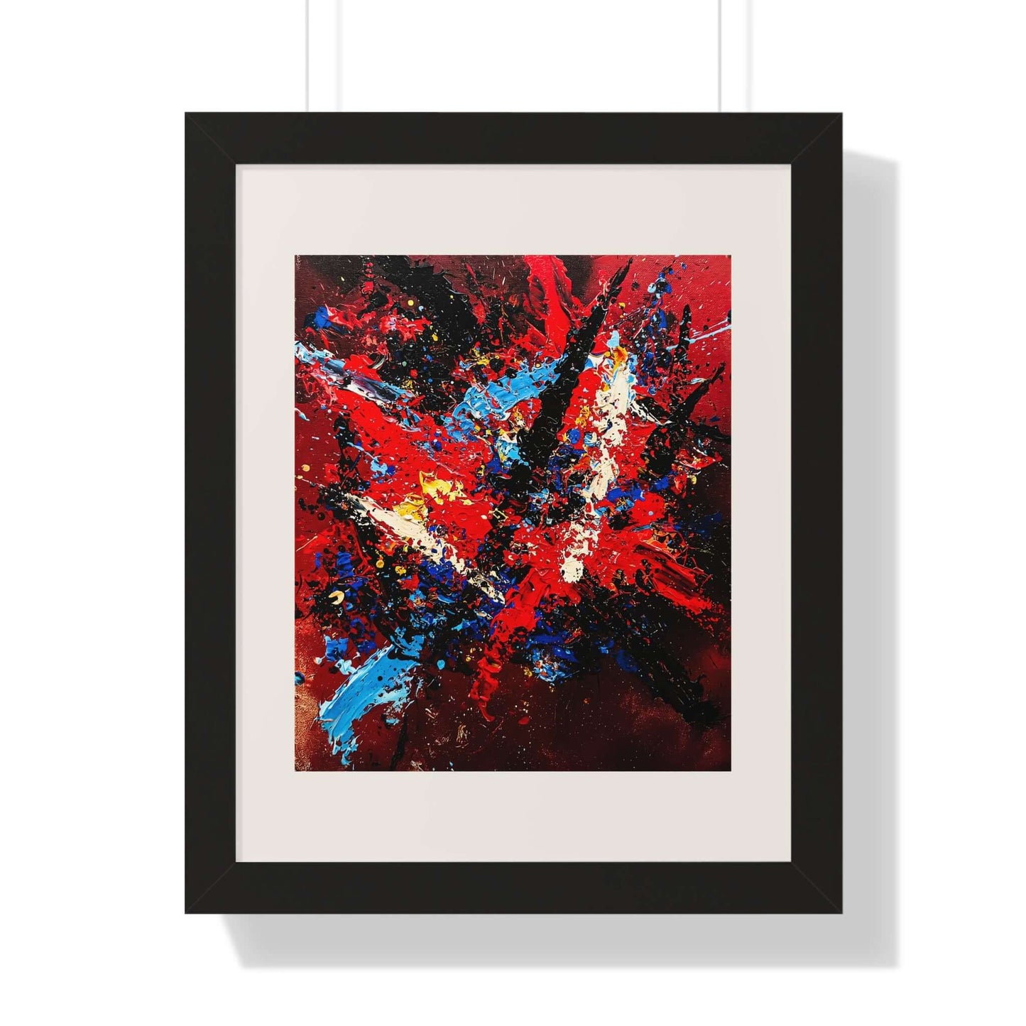 Reignite- AbEx - Framed Wall Art