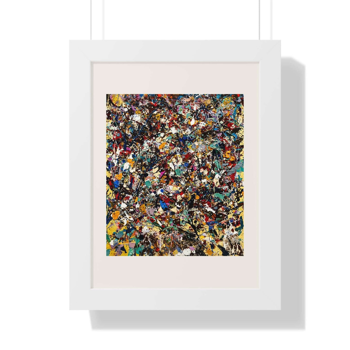 Frenzy - AbEx - Framed Wall Art