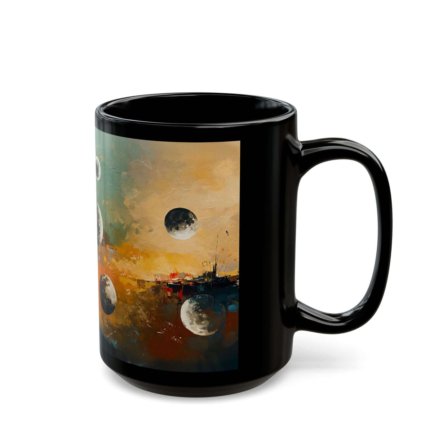 Mug – Lunar Gossip - Abstract Expressionism