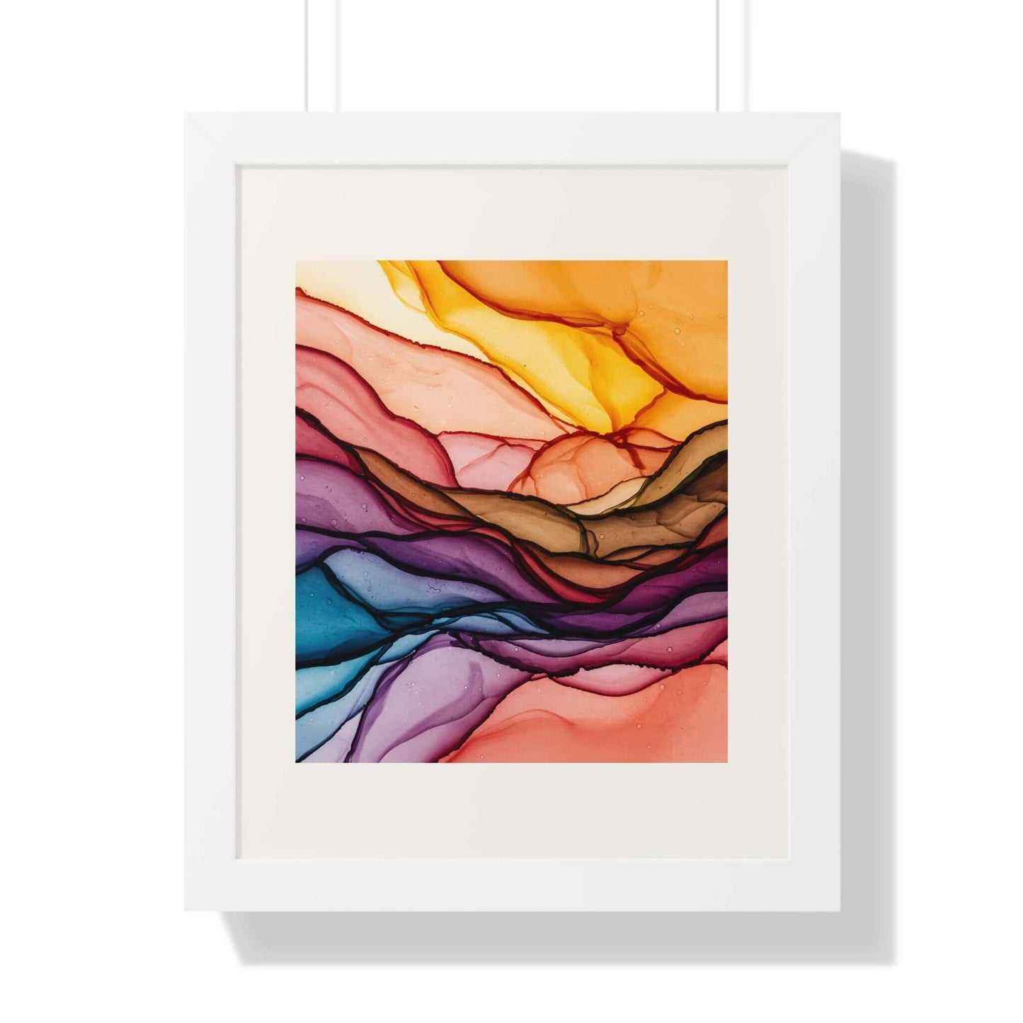 Velatura - AbEx - Framed Wall Art