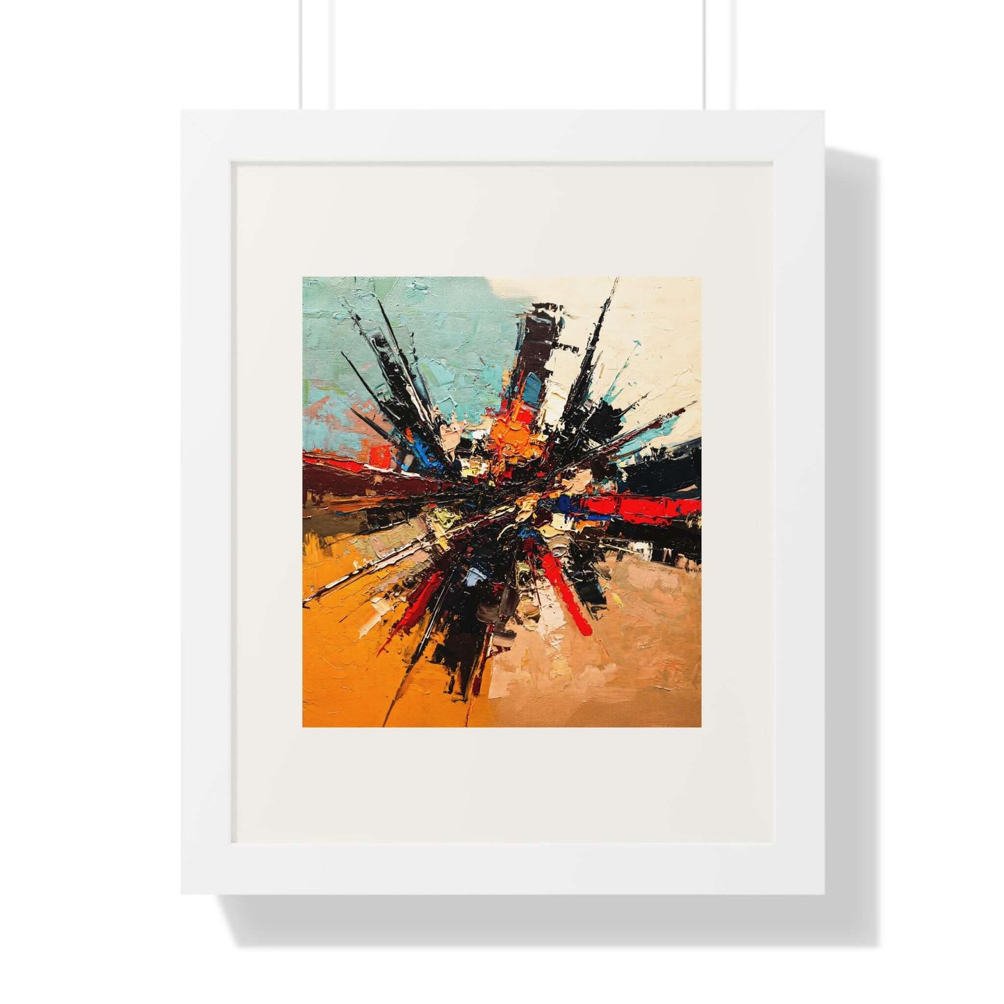 Splintered - AbEx - Framed Wall Art