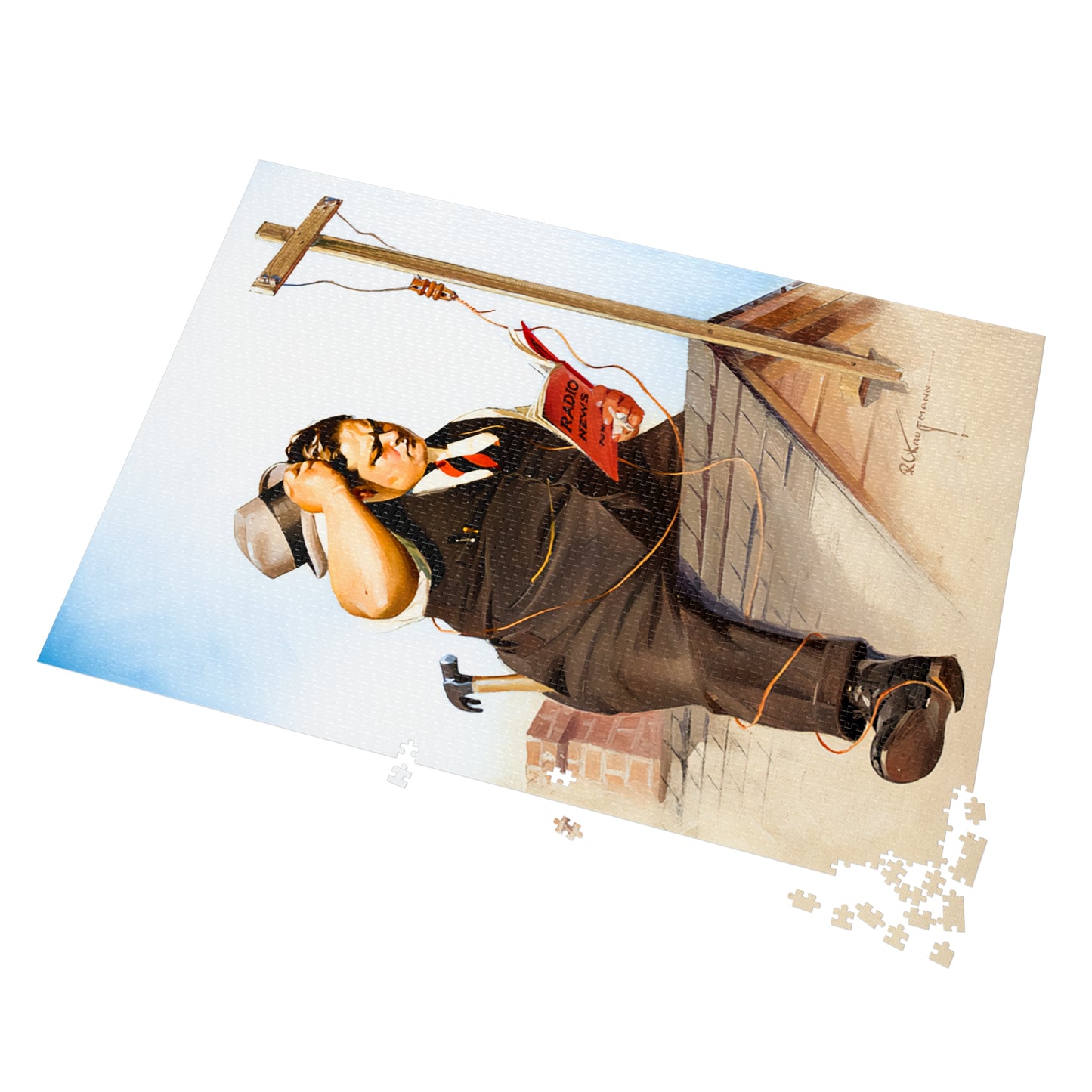 Radio Antennae by Robert C. Kauffmann - Jigsaw Puzzle