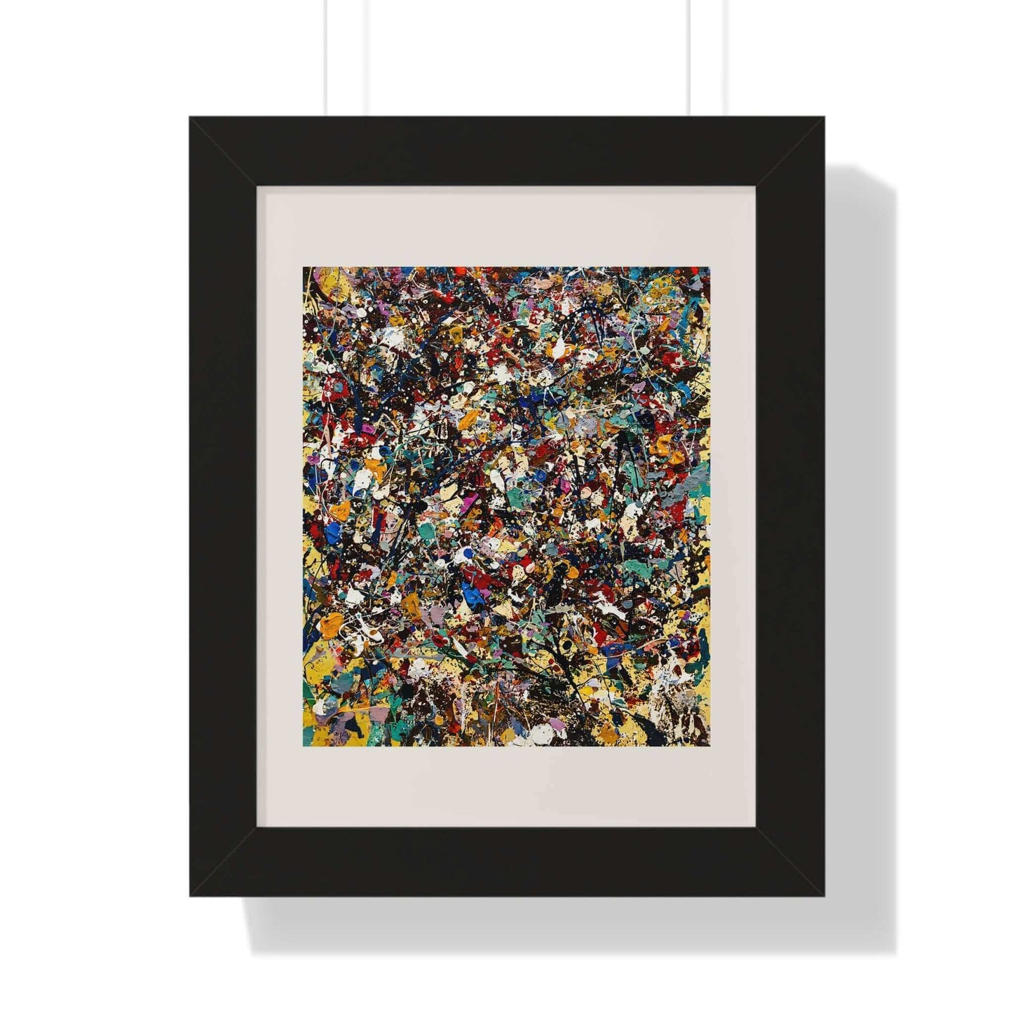 Frenzy - AbEx - Framed Wall Art