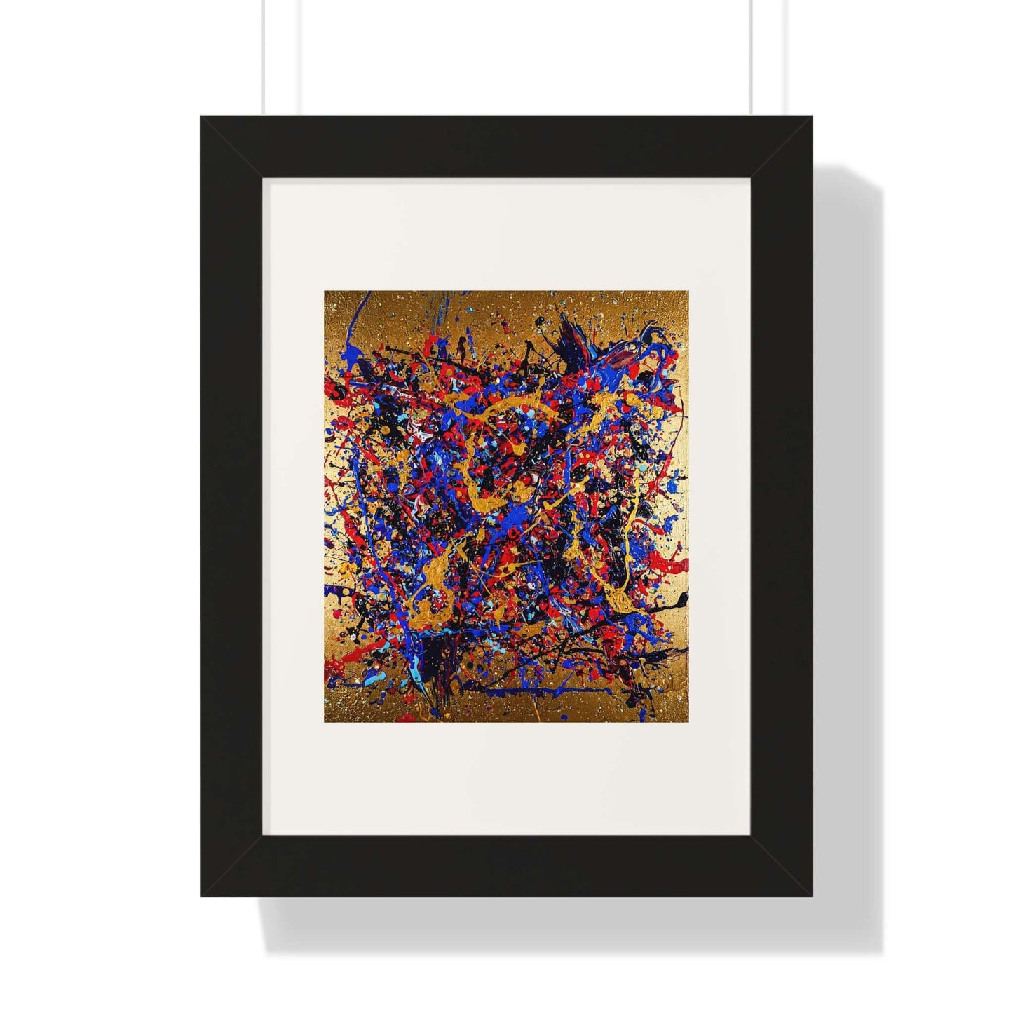 Gold Rush - AbEx - Framed Wall Art