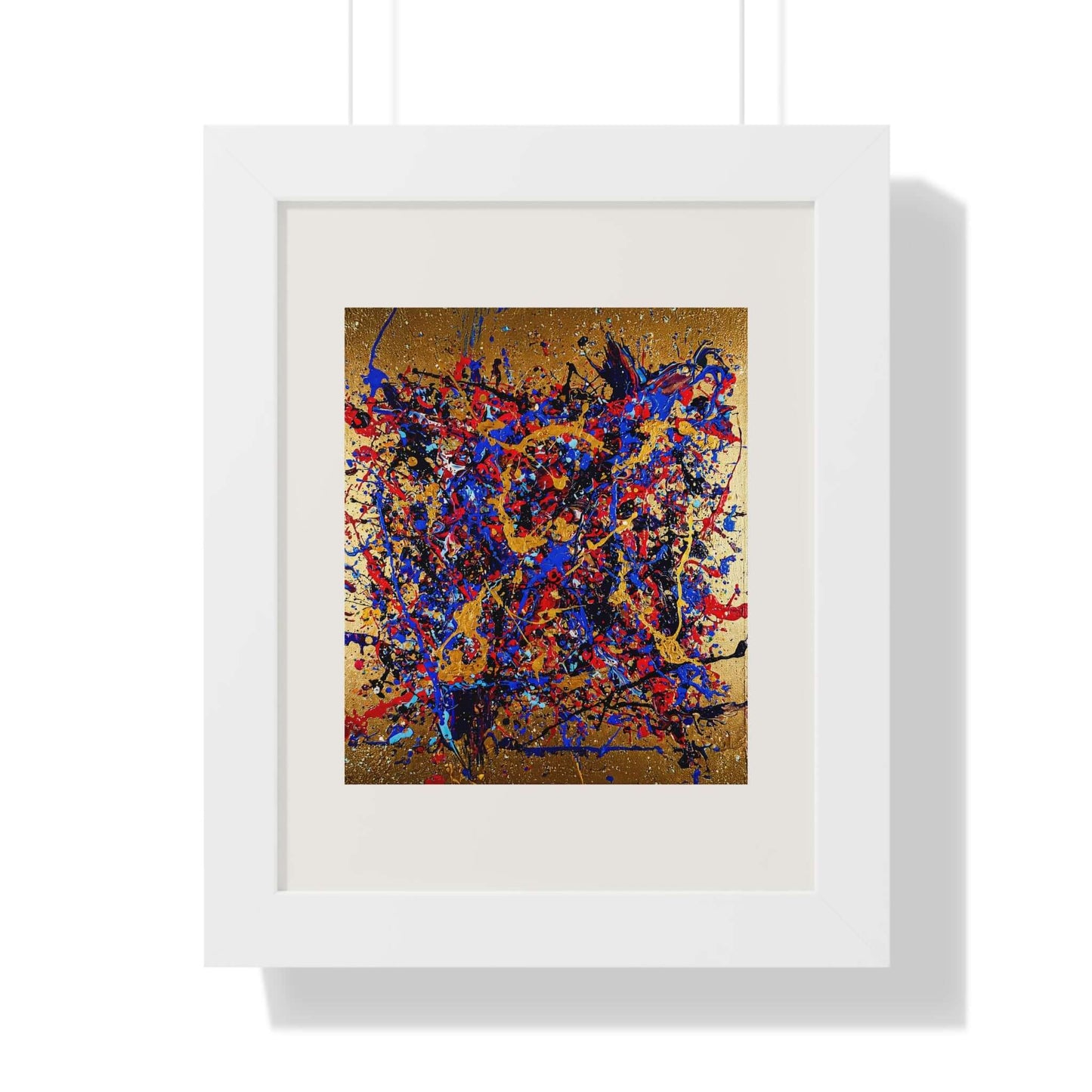 Gold Rush - AbEx - Framed Wall Art