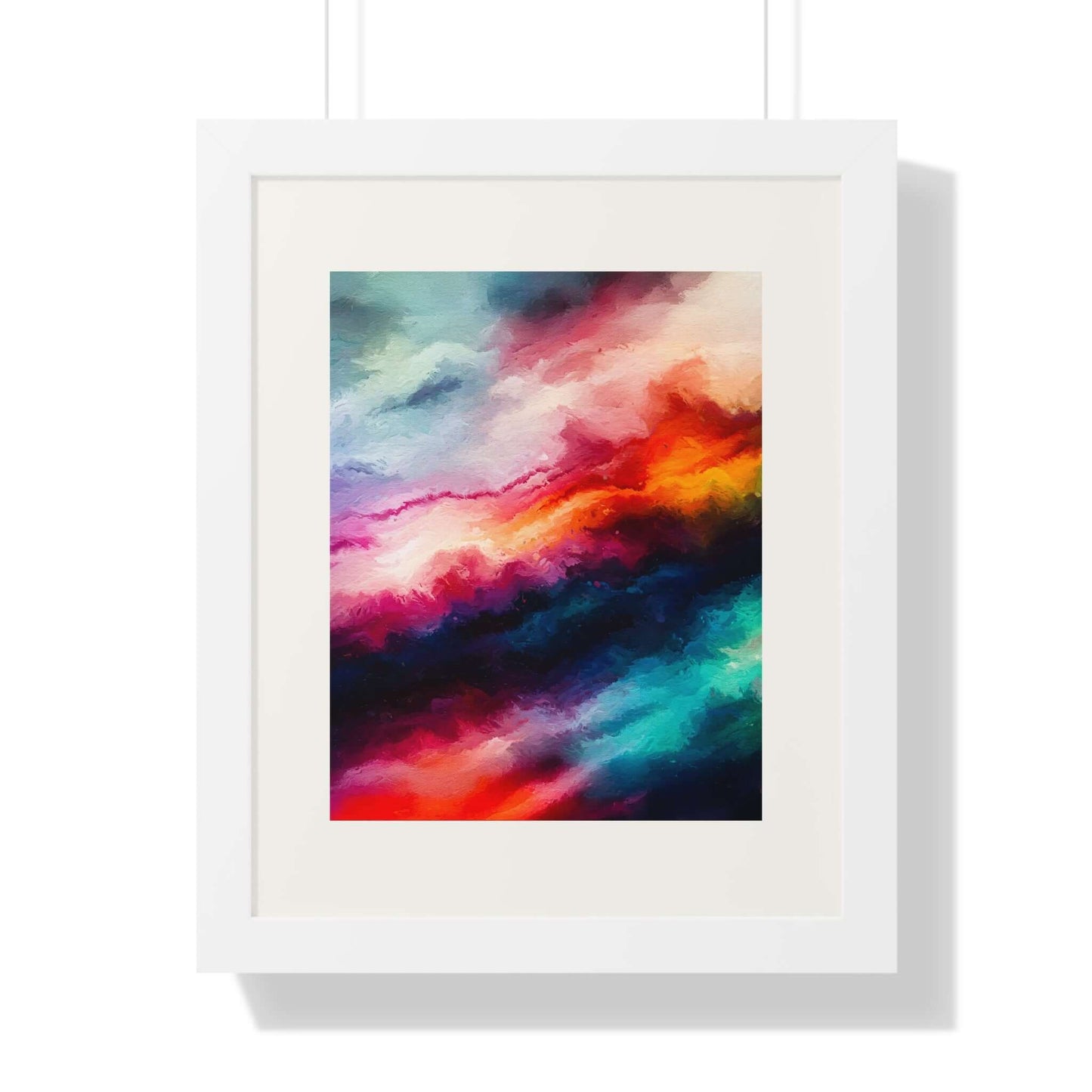 Clouds Choir - AbEx - Framed Wall Art