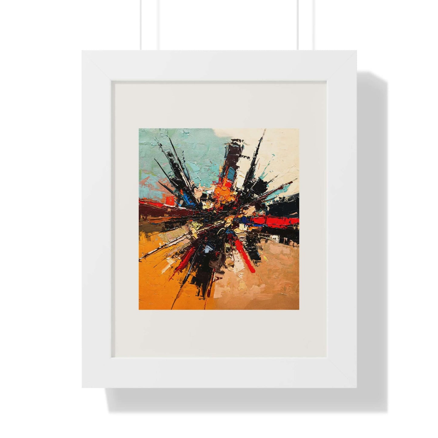 Splintered - AbEx - Framed Wall Art
