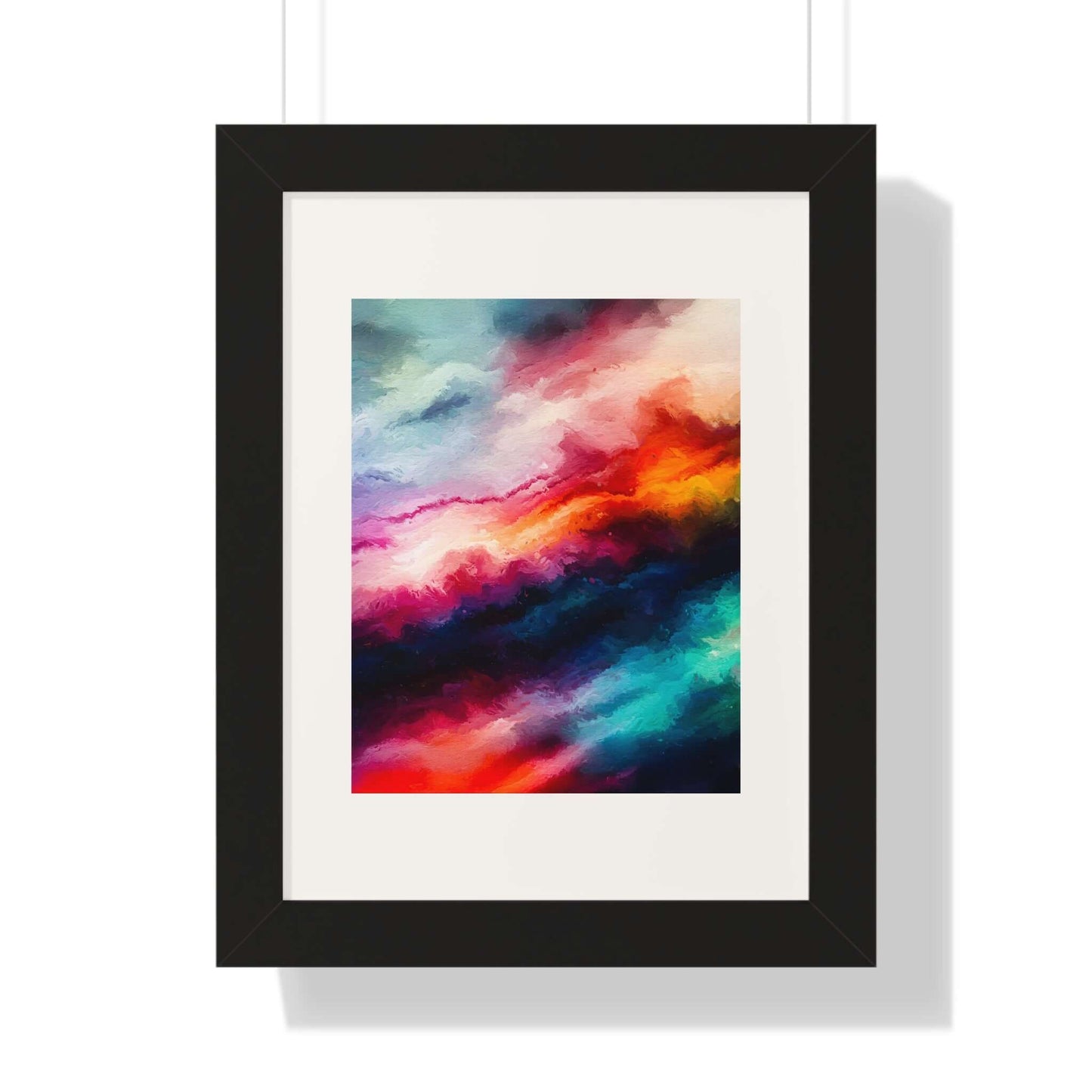 Clouds Choir - AbEx - Framed Wall Art