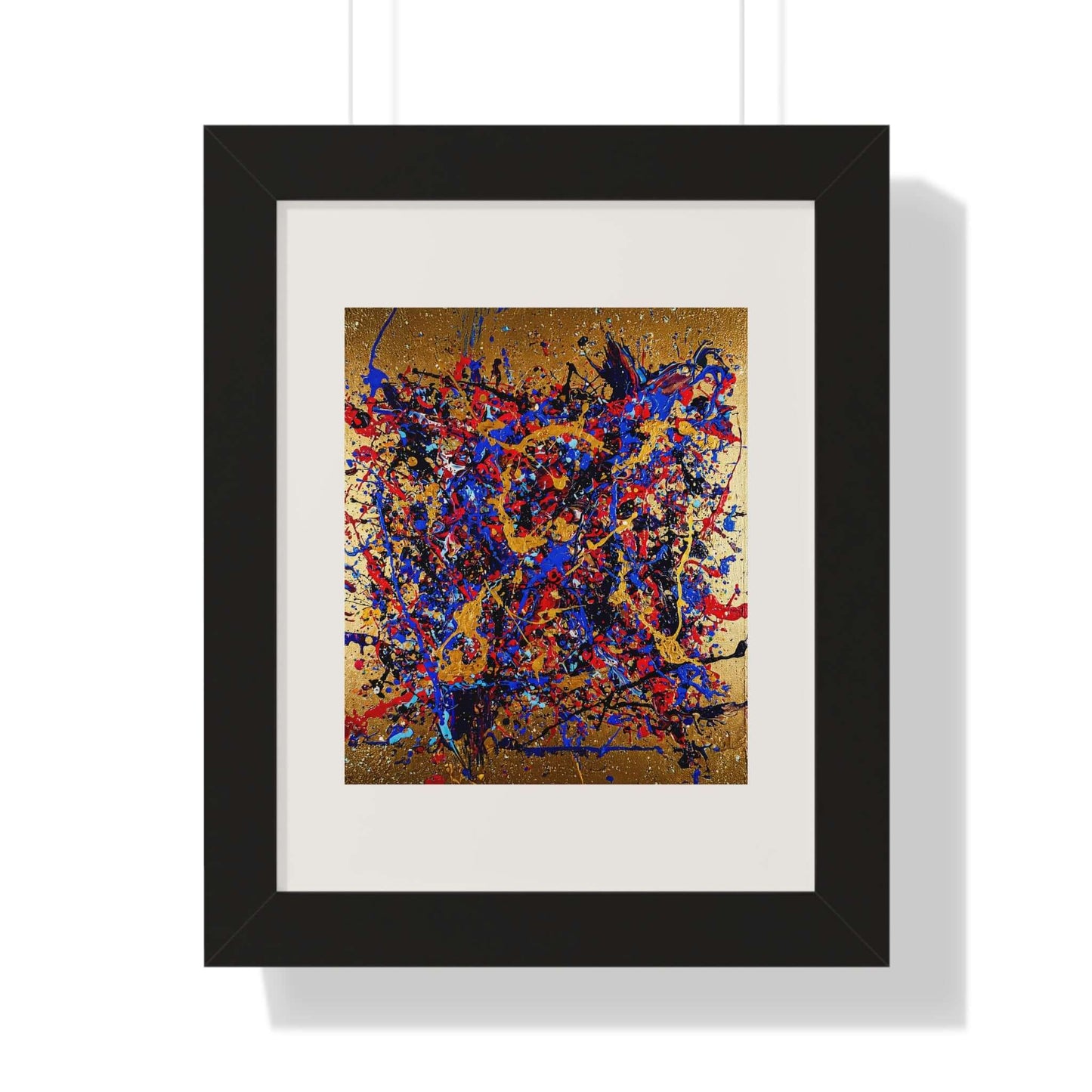 Gold Rush - AbEx - Framed Wall Art