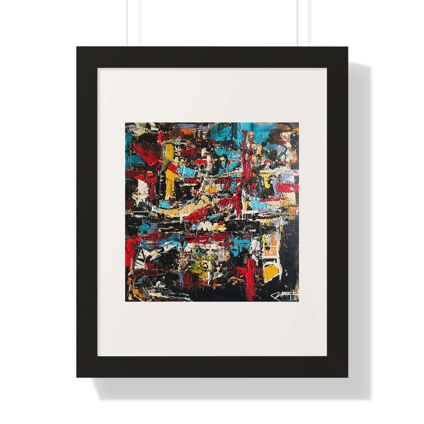 City Wall - AbEx - Framed Wall Art