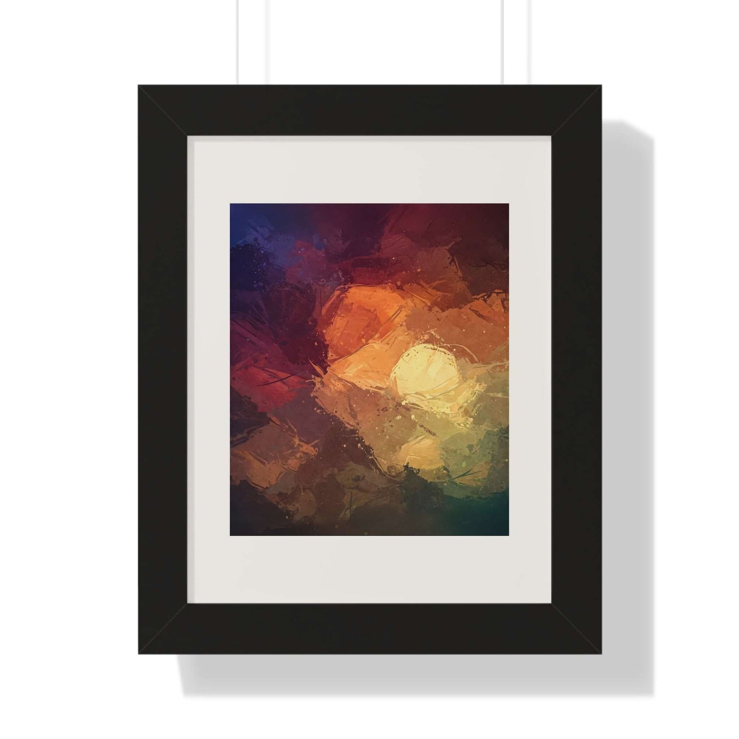 Shy Beauty - AbEx - Framed Wall Art