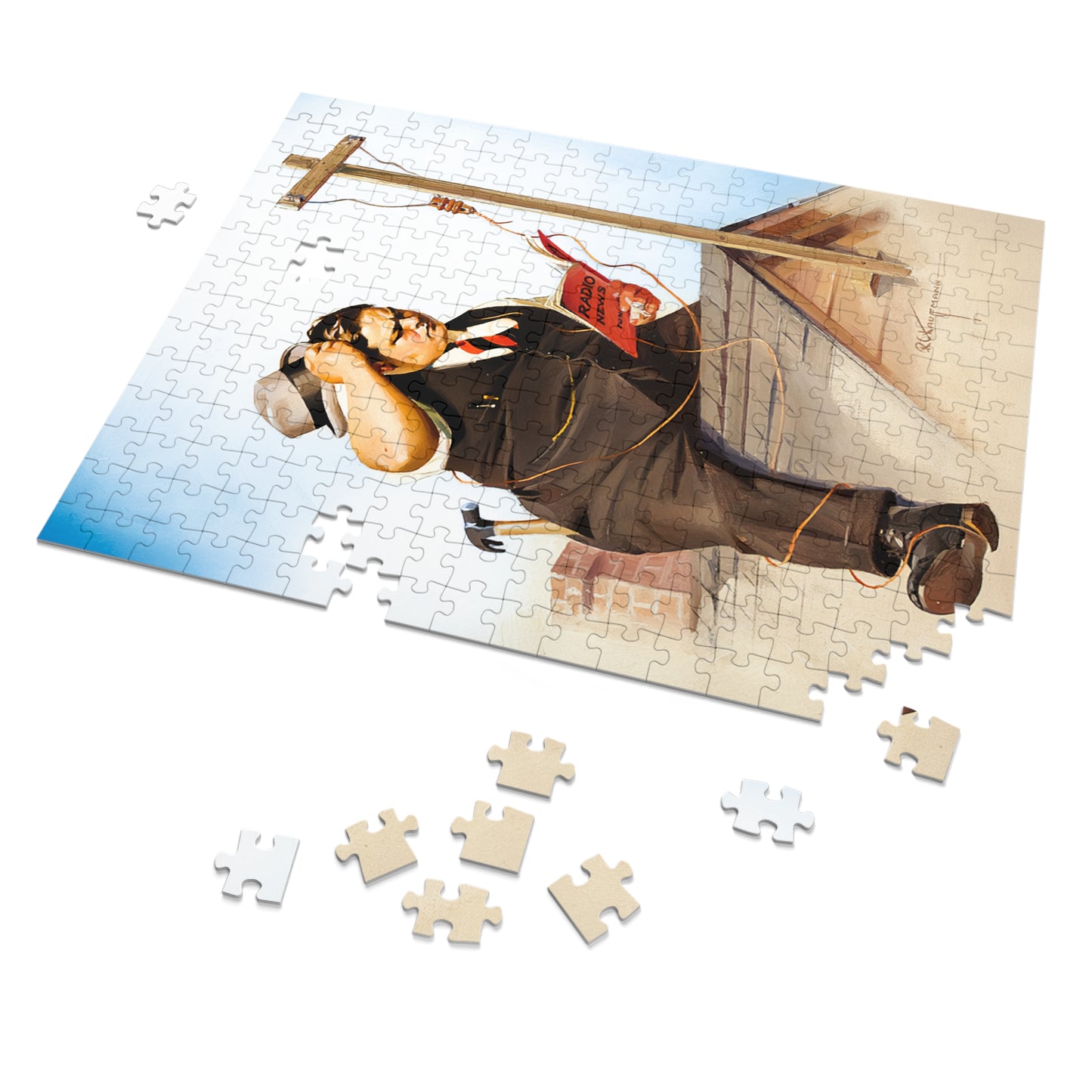 Radio Antennae by Robert C. Kauffmann - Jigsaw Puzzle