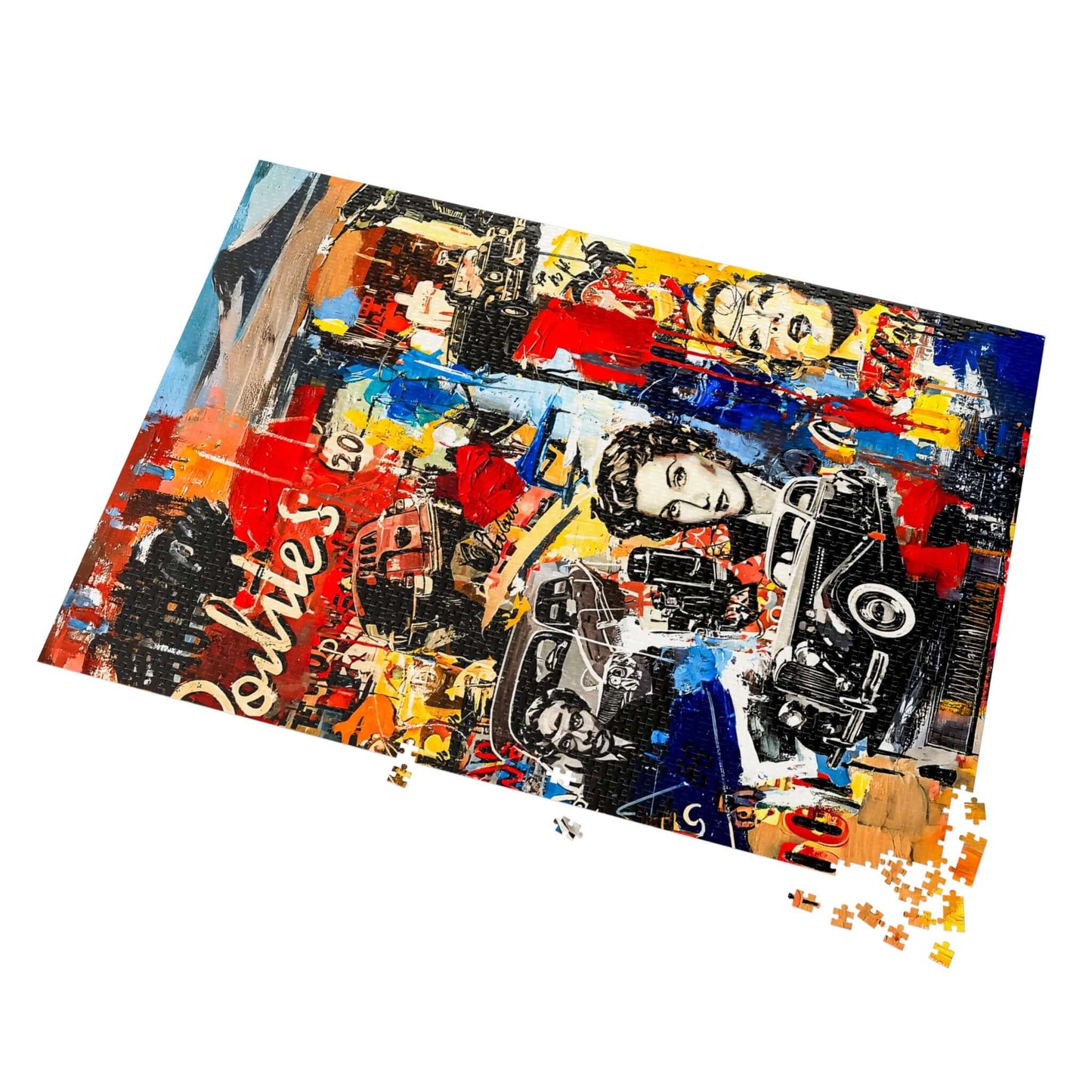 Neon Memory - AbEx - Jigsaw Puzzle