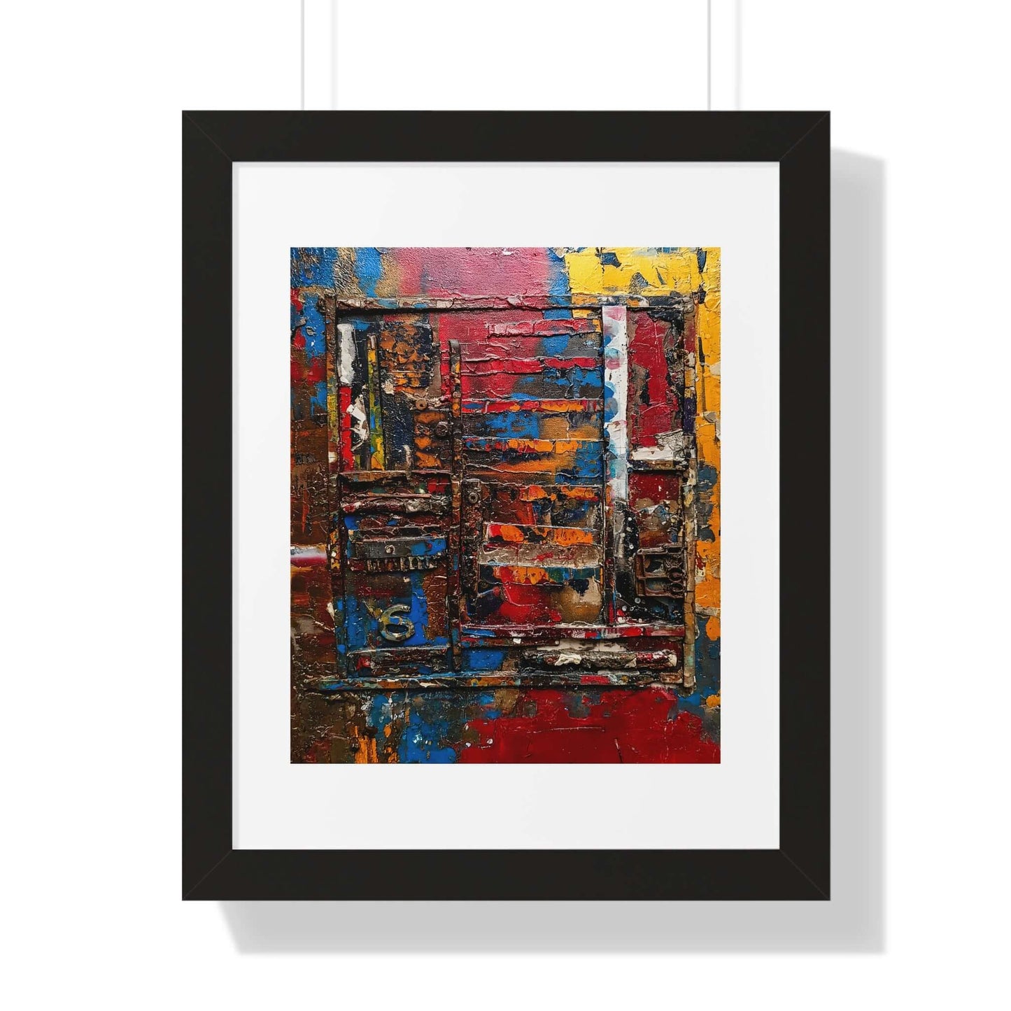 Rusty Memories - AbEx - Framed Wall Art