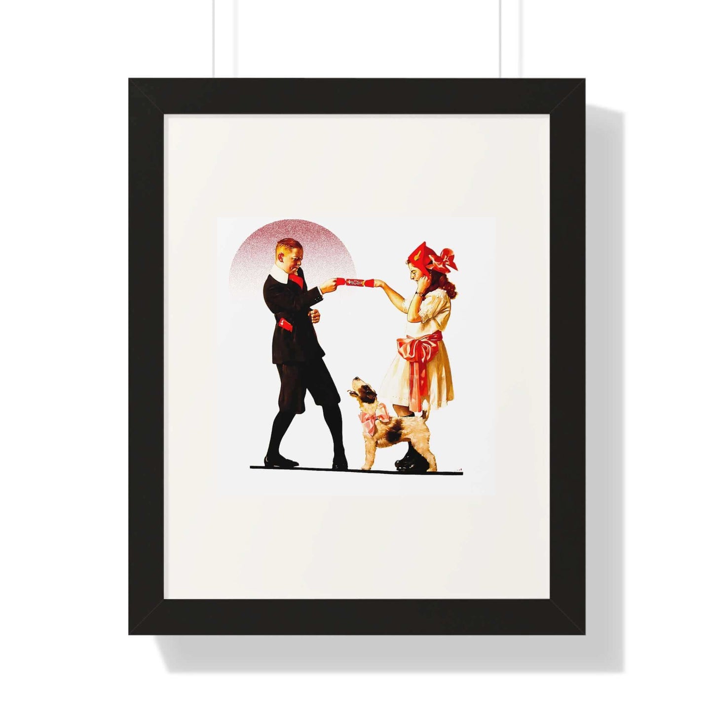 Playing Party Games: Norman Rockwell: Wall Art