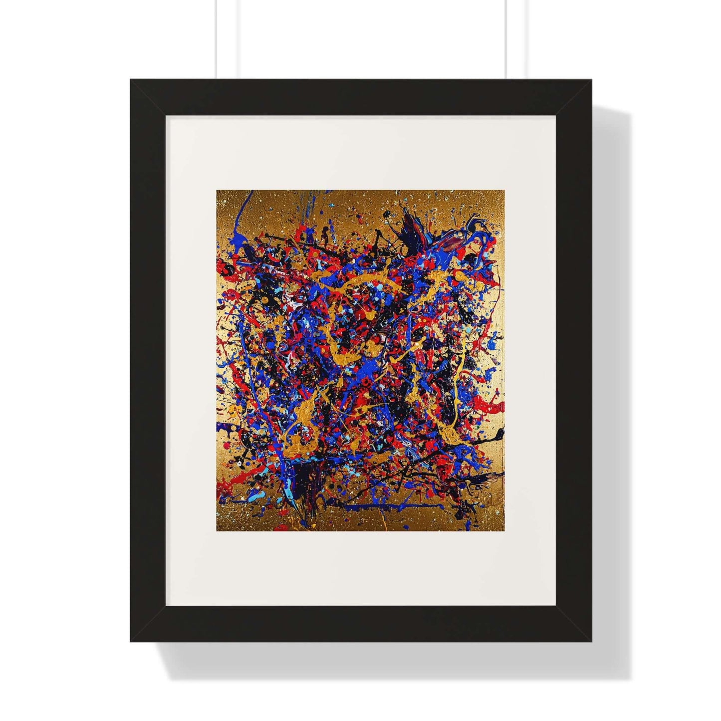 Gold Rush - AbEx - Framed Wall Art