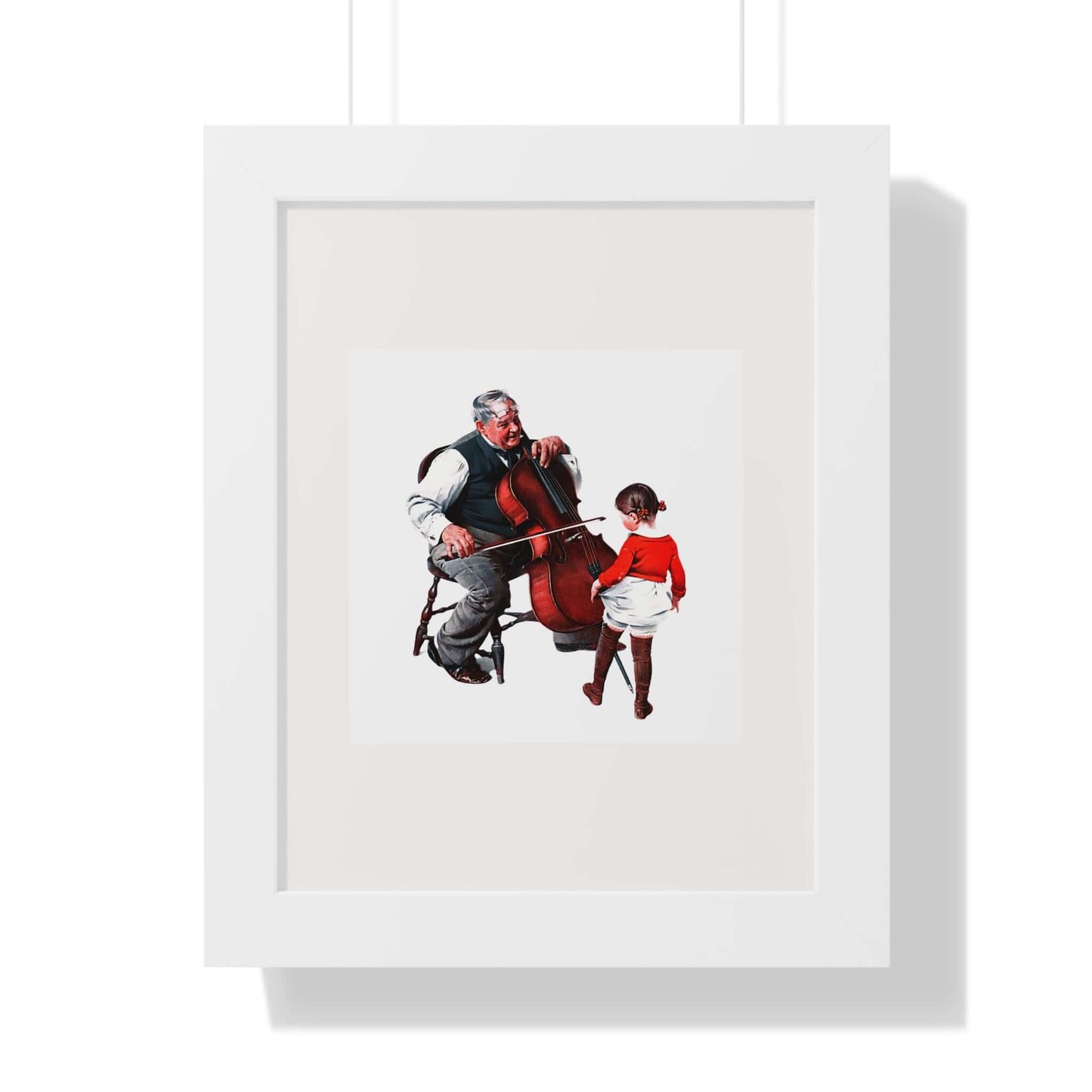 Grandpa's Little Ballerina: Norman Rockwell: Wall Art