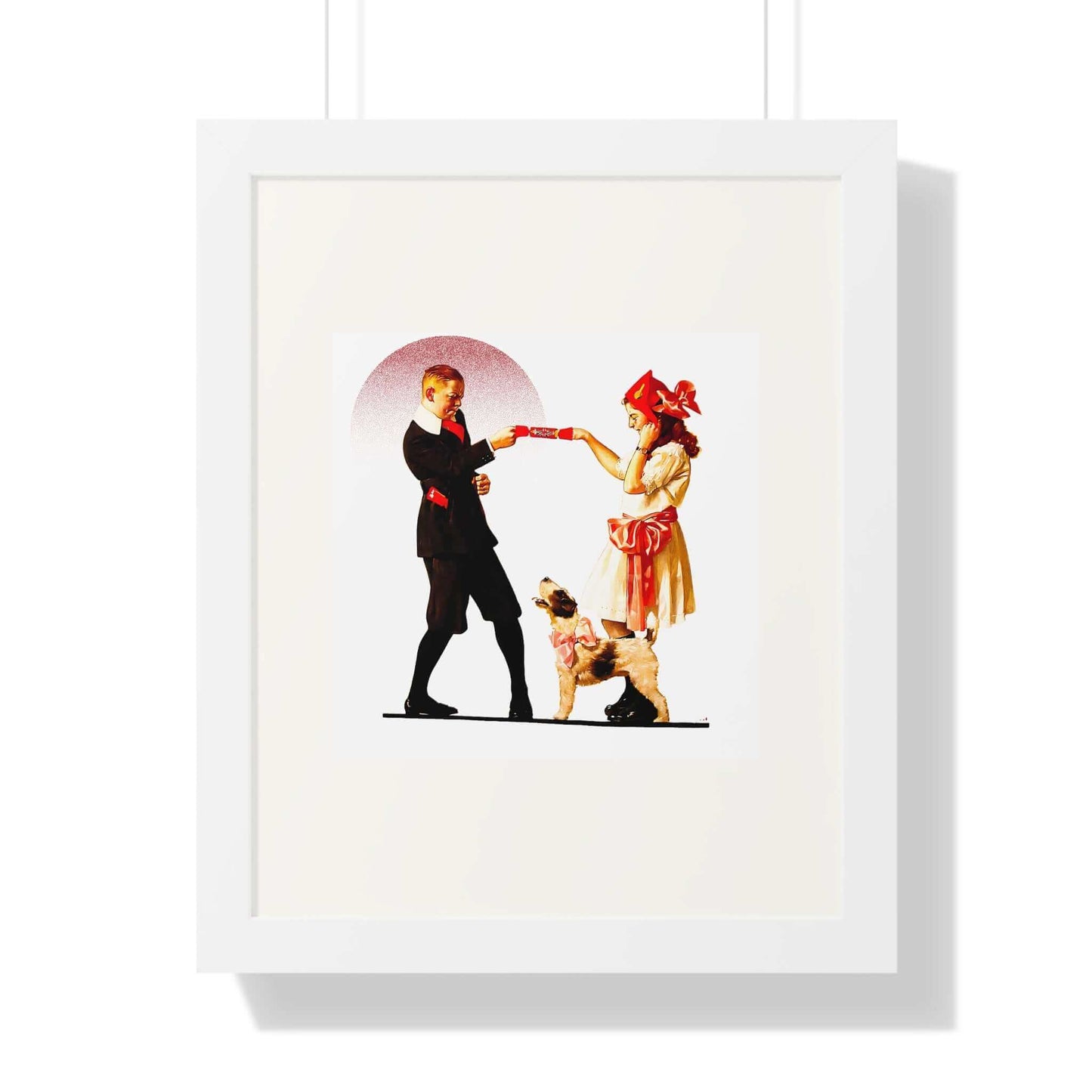 Playing Party Games: Norman Rockwell: Wall Art