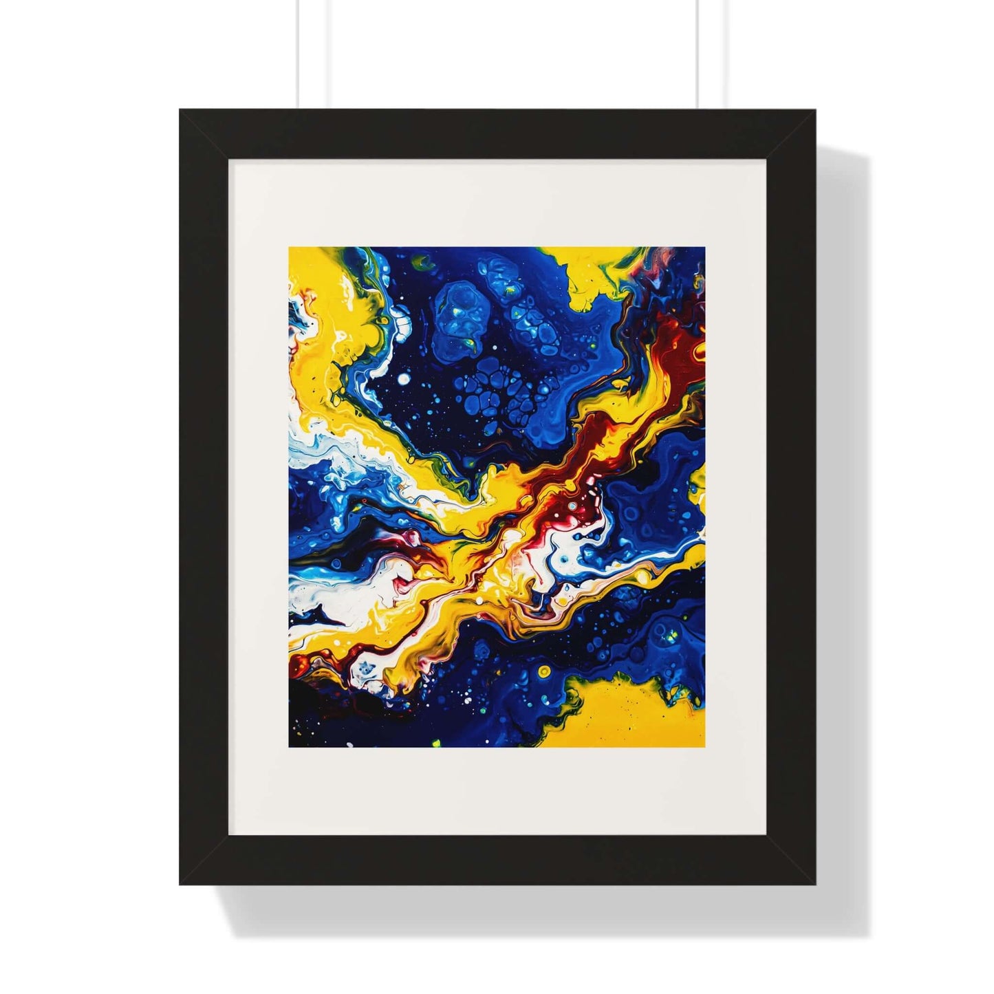 Nebula - AbEx - Framed Vertical Wall Art