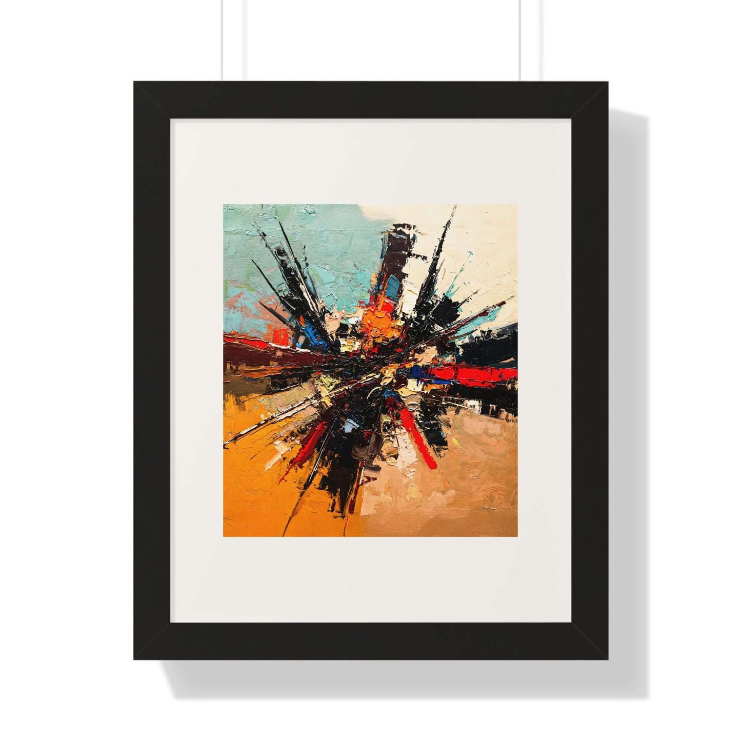 Splintered - AbEx - Framed Wall Art