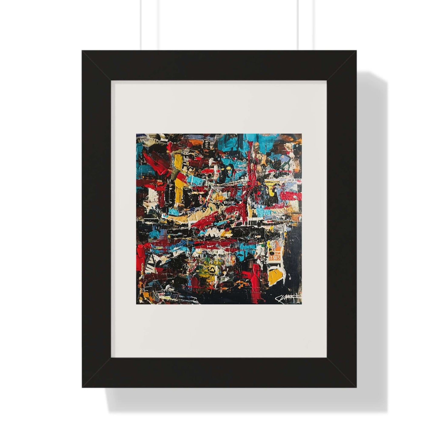 City Wall - AbEx - Framed Wall Art