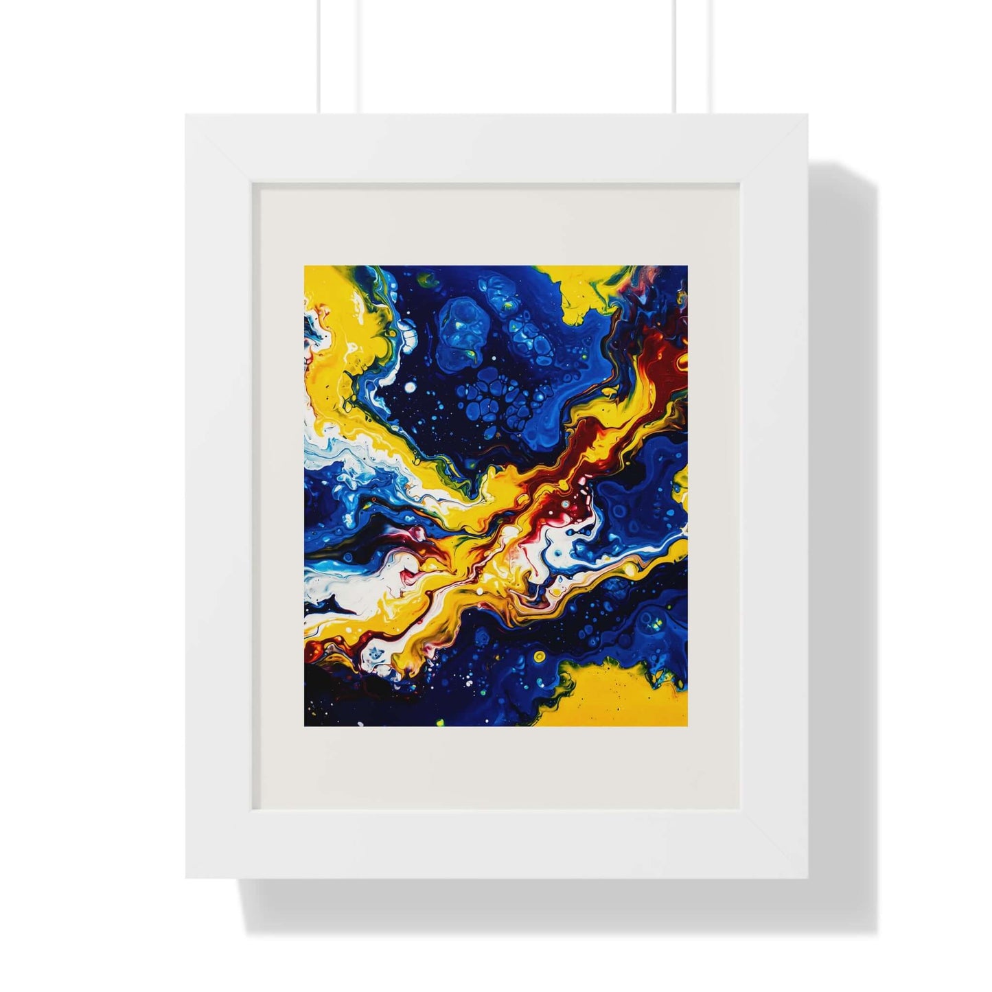 Nebula - AbEx - Framed Vertical Wall Art