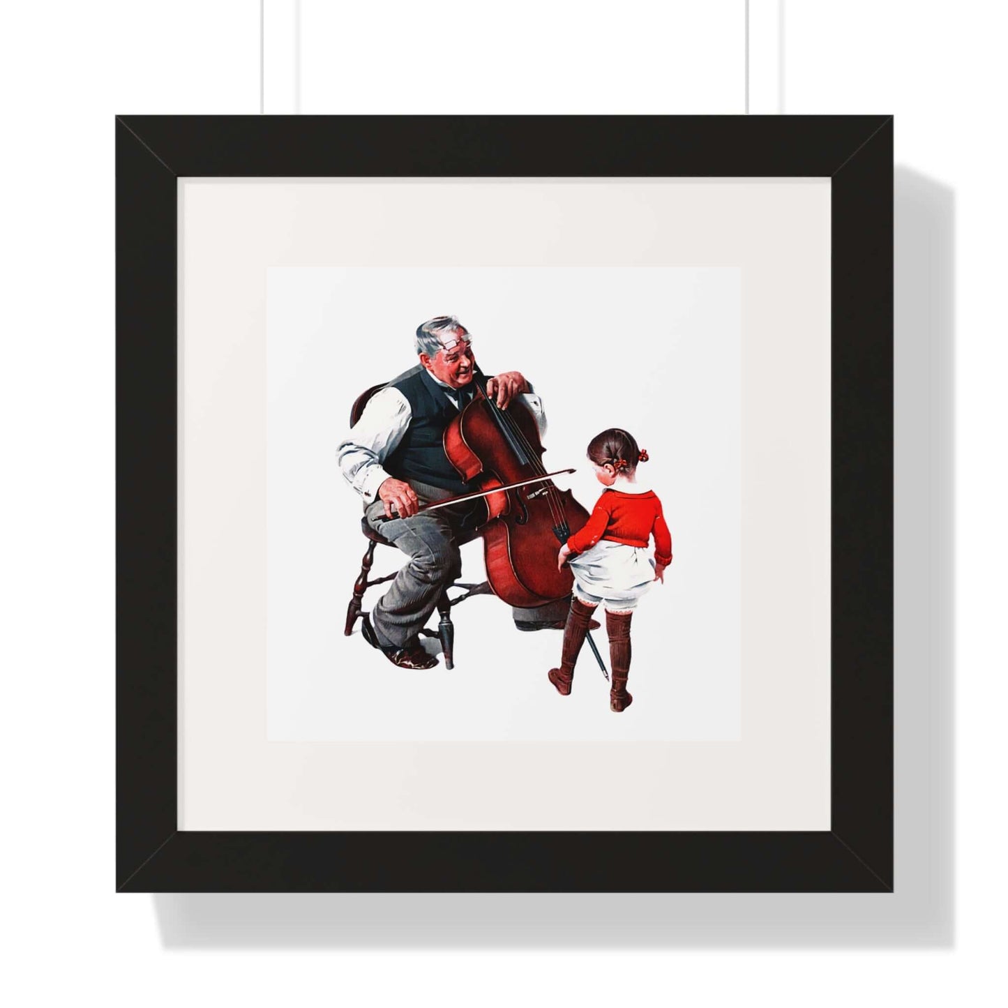 Grandpa's Little Ballerina: Norman Rockwell: Wall Art