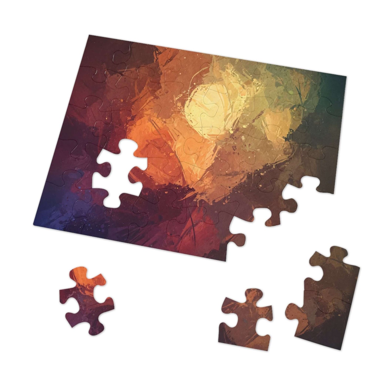 Shy Beauty - AbEx - Jigsaw Puzzle