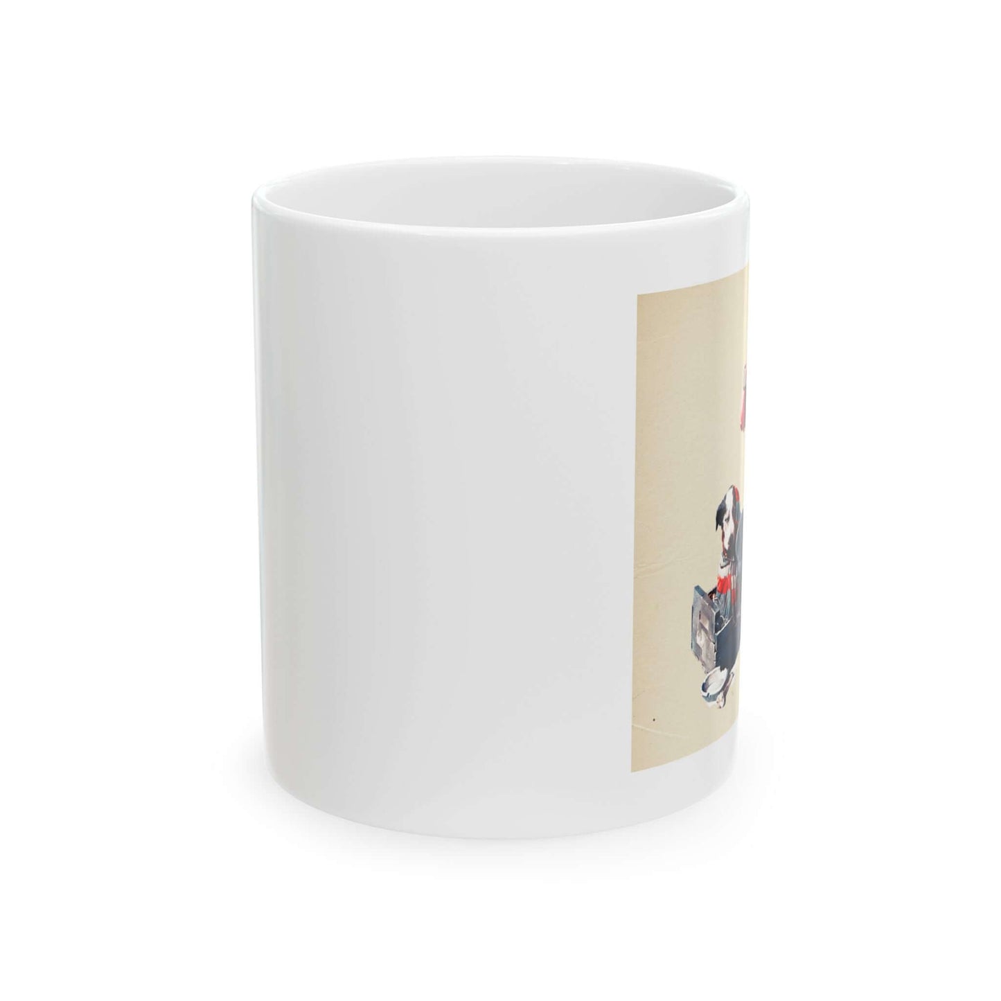 Mug - Sick Puppy by Norman Rockwell