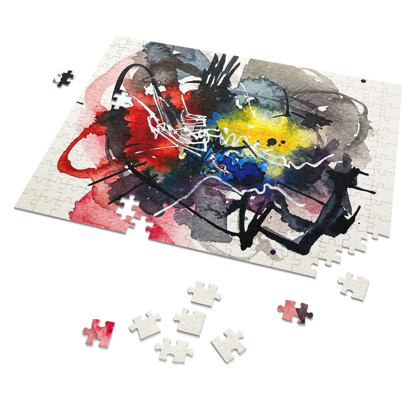 Heart Flicker - AbEx - Jigsaw Puzzle
