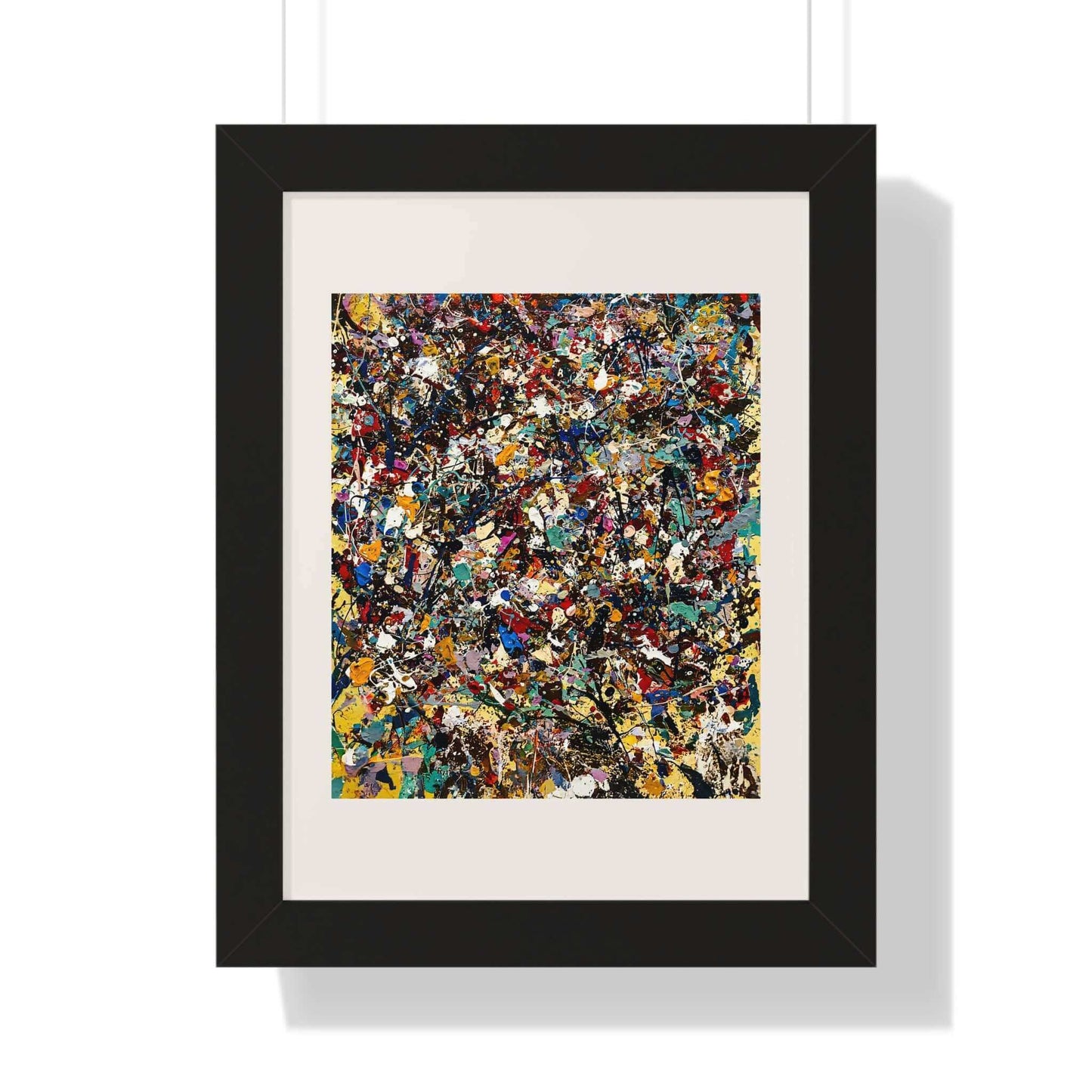 Frenzy - AbEx - Framed Wall Art
