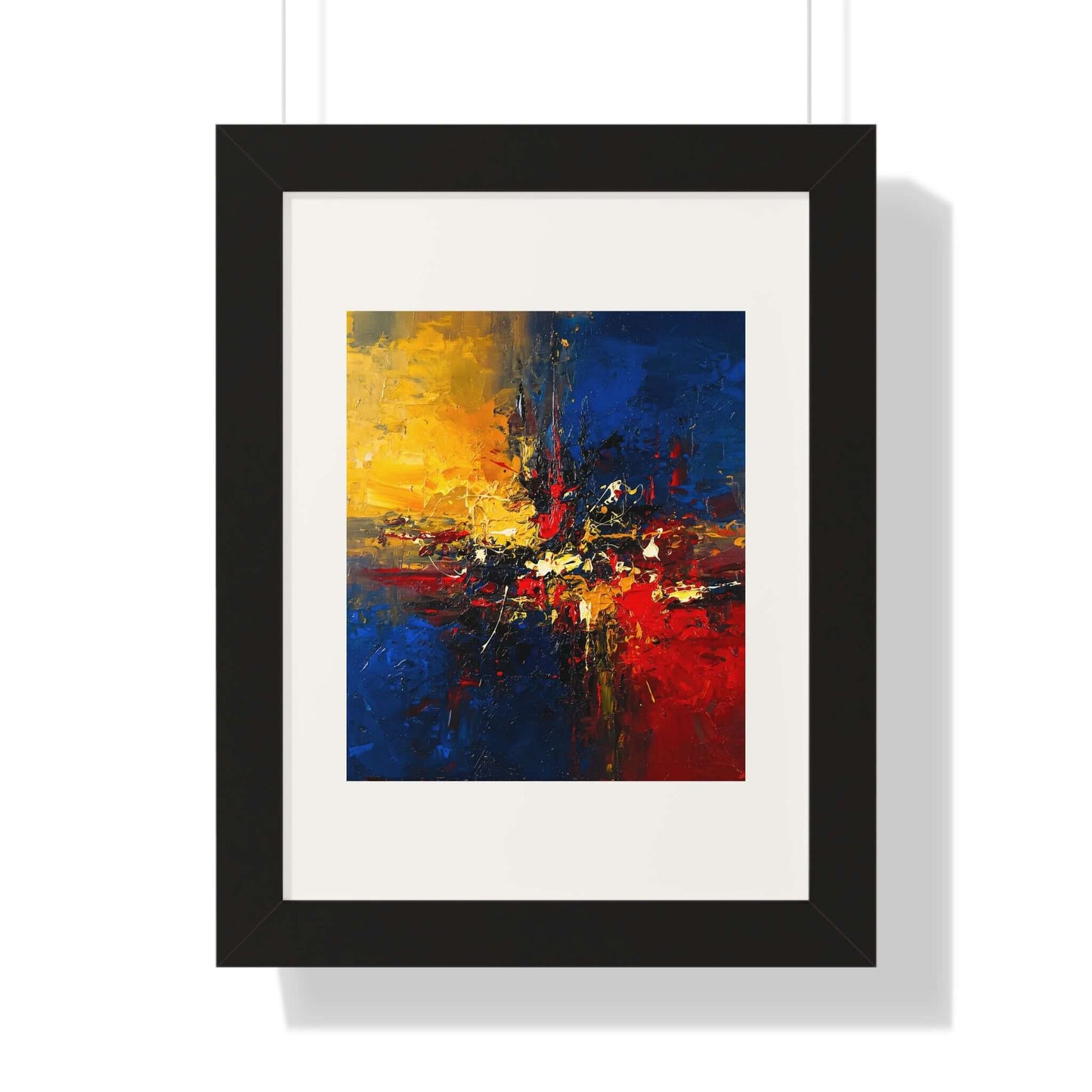 Star Divide -AbEx - Framed Wall Art