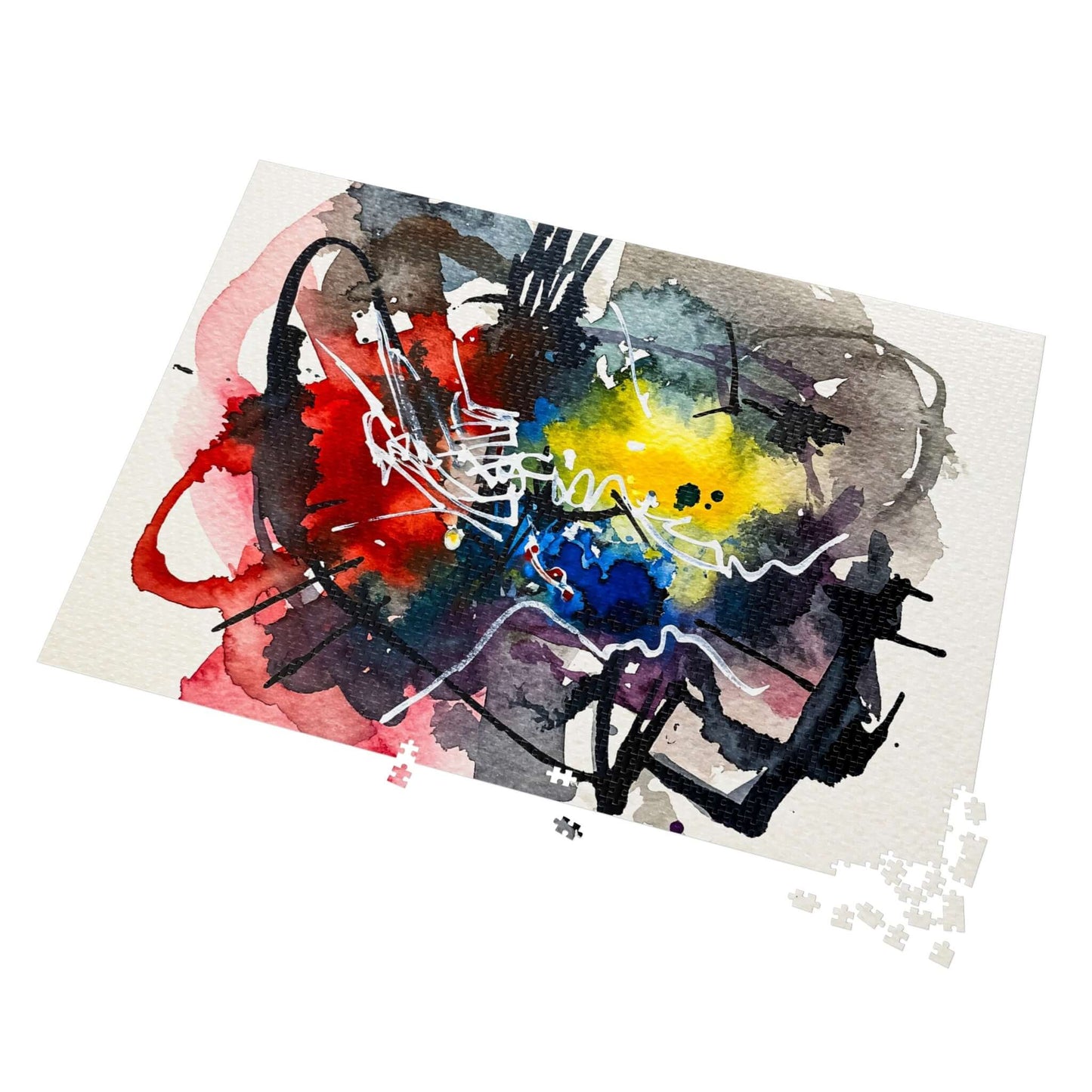 Heart Flicker - AbEx - Jigsaw Puzzle