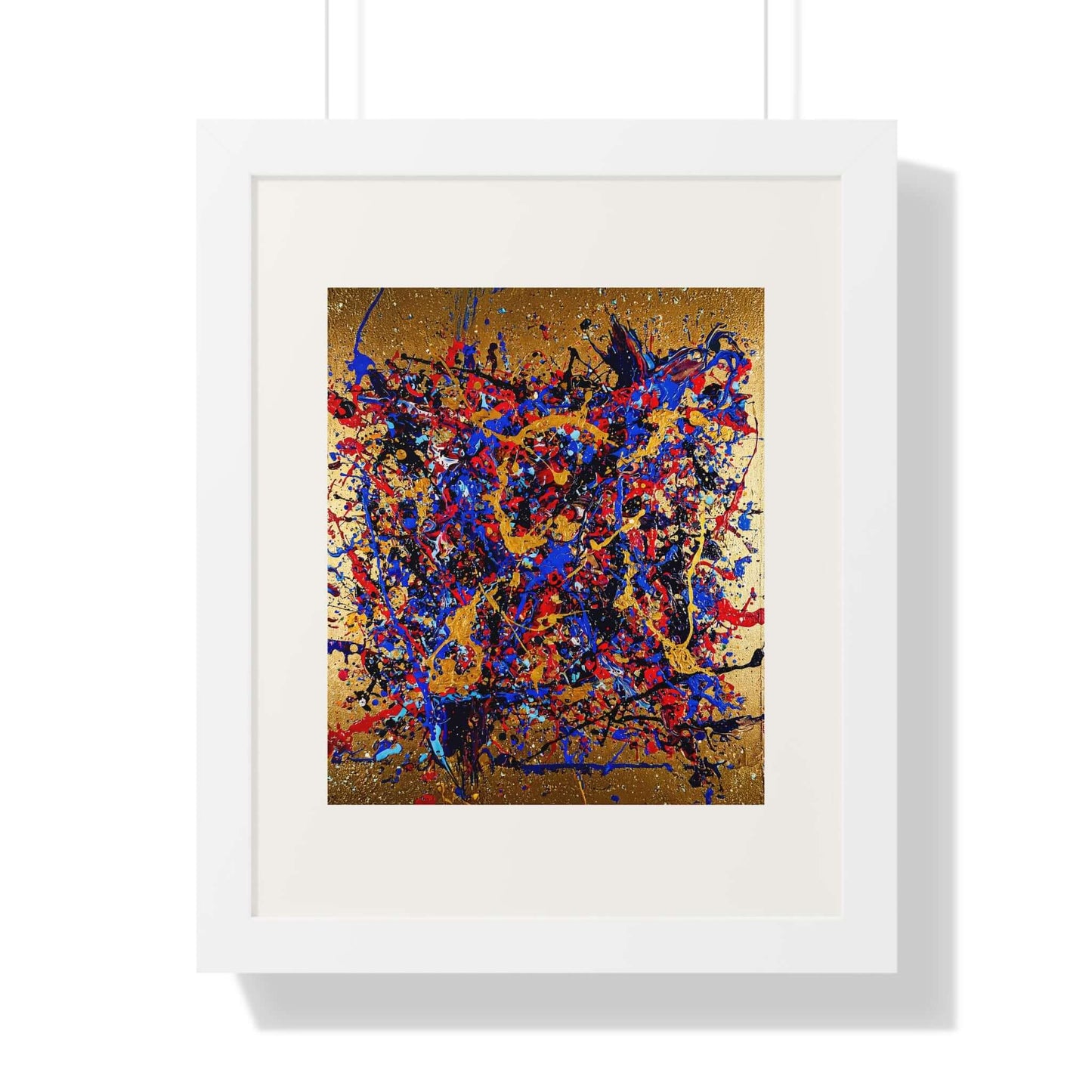 Gold Rush - AbEx - Framed Wall Art