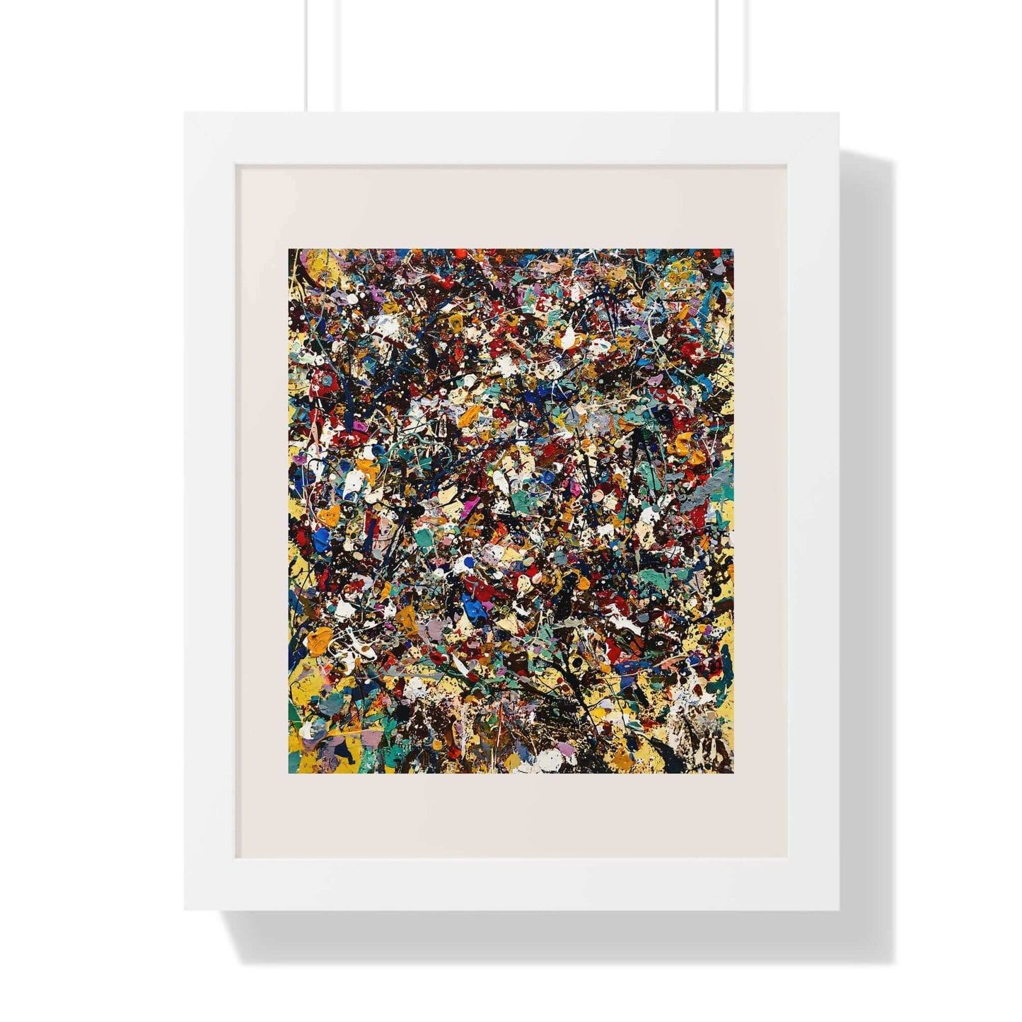 Frenzy - AbEx - Framed Wall Art