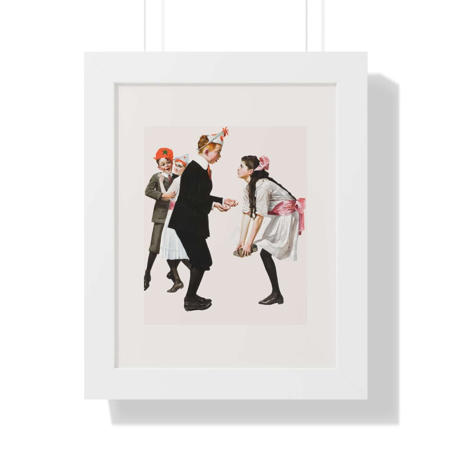 Children Dancing at a Party: Norman Rockwell: Wall Art